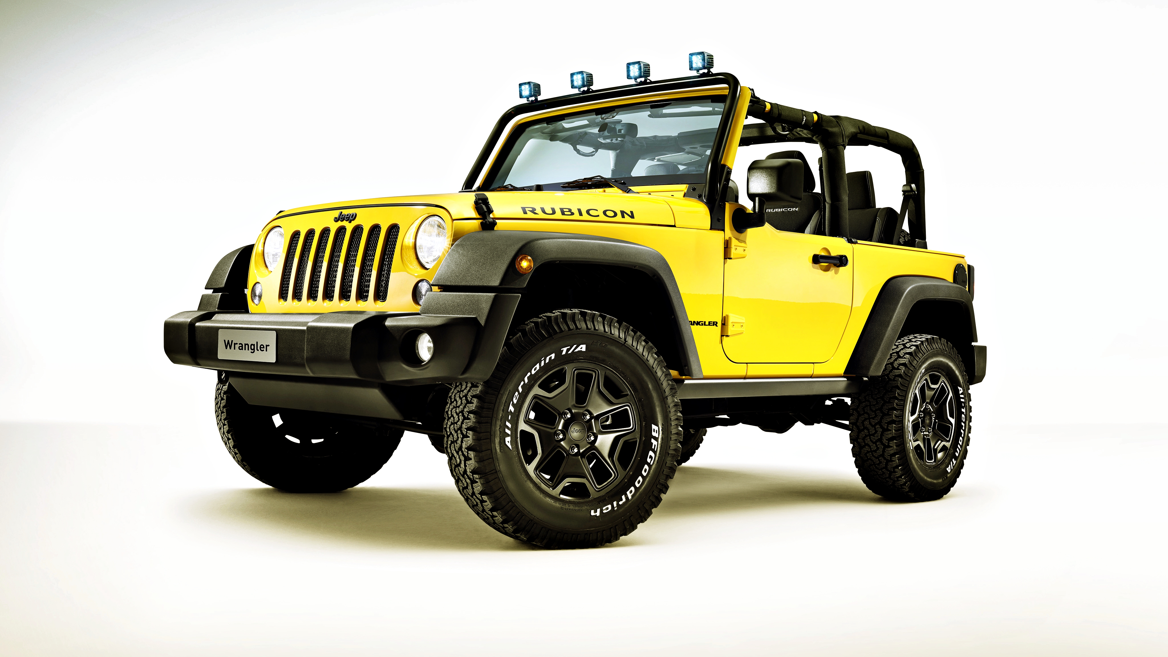 Jeep Wrangler Rubicon Jeep Car 4x4 Yellow Car 4096x2304