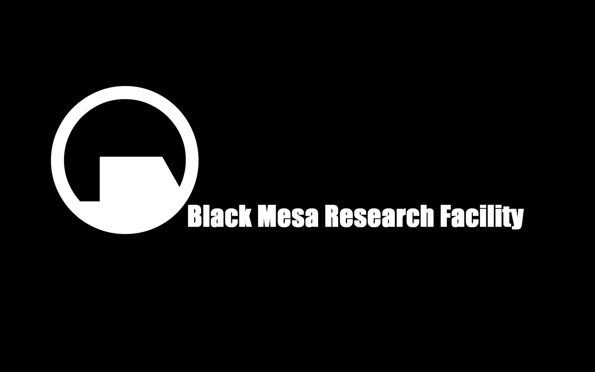 Video Games Logo Black Mesa Half Life 1920x1200