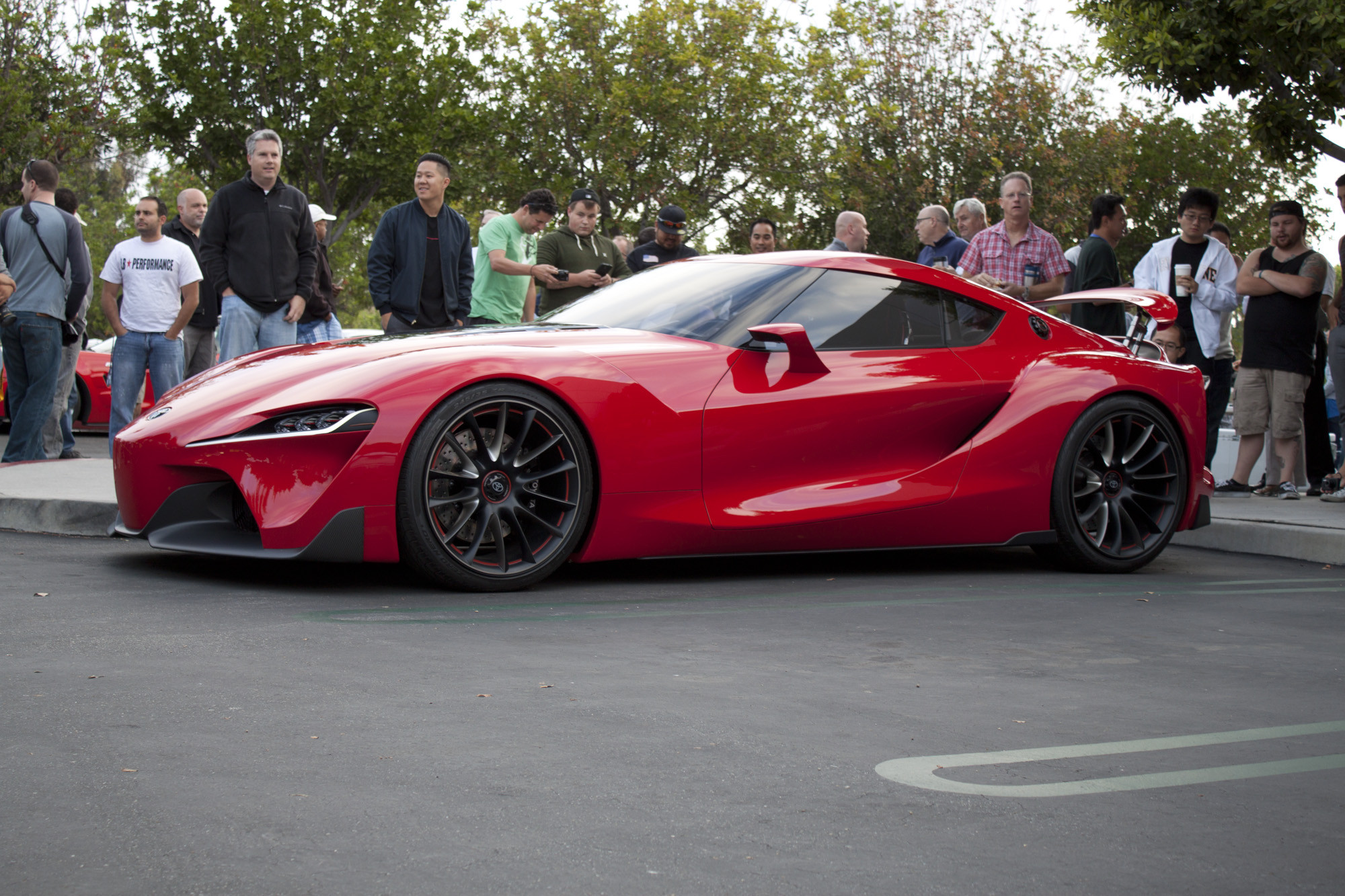 Toyota Toyota FT 1 Supercar Vehicle Car Concept Car Red Car 2000x1333