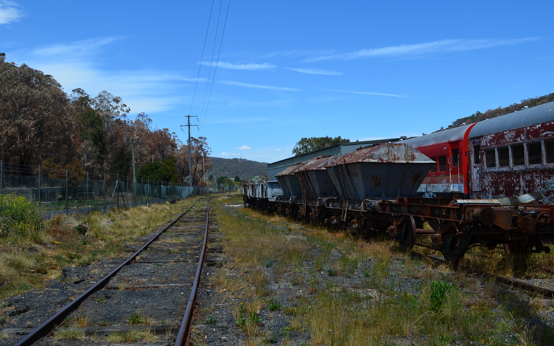 Hopper Car Lithgow Railroad Train 1920x1200