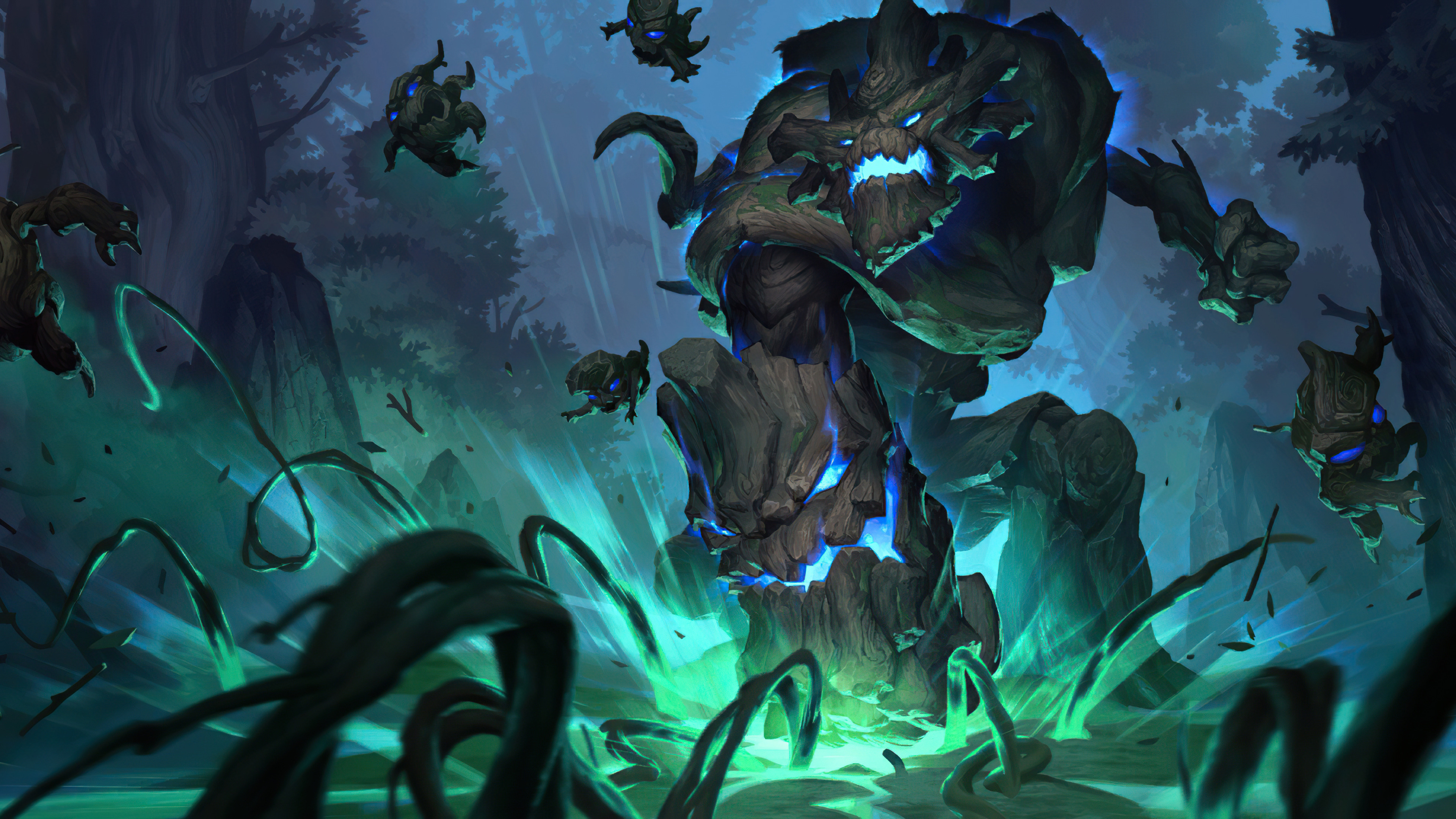 Maokai League Of Legends Maokai Legends Of Runeterra Video Games 3840x2160