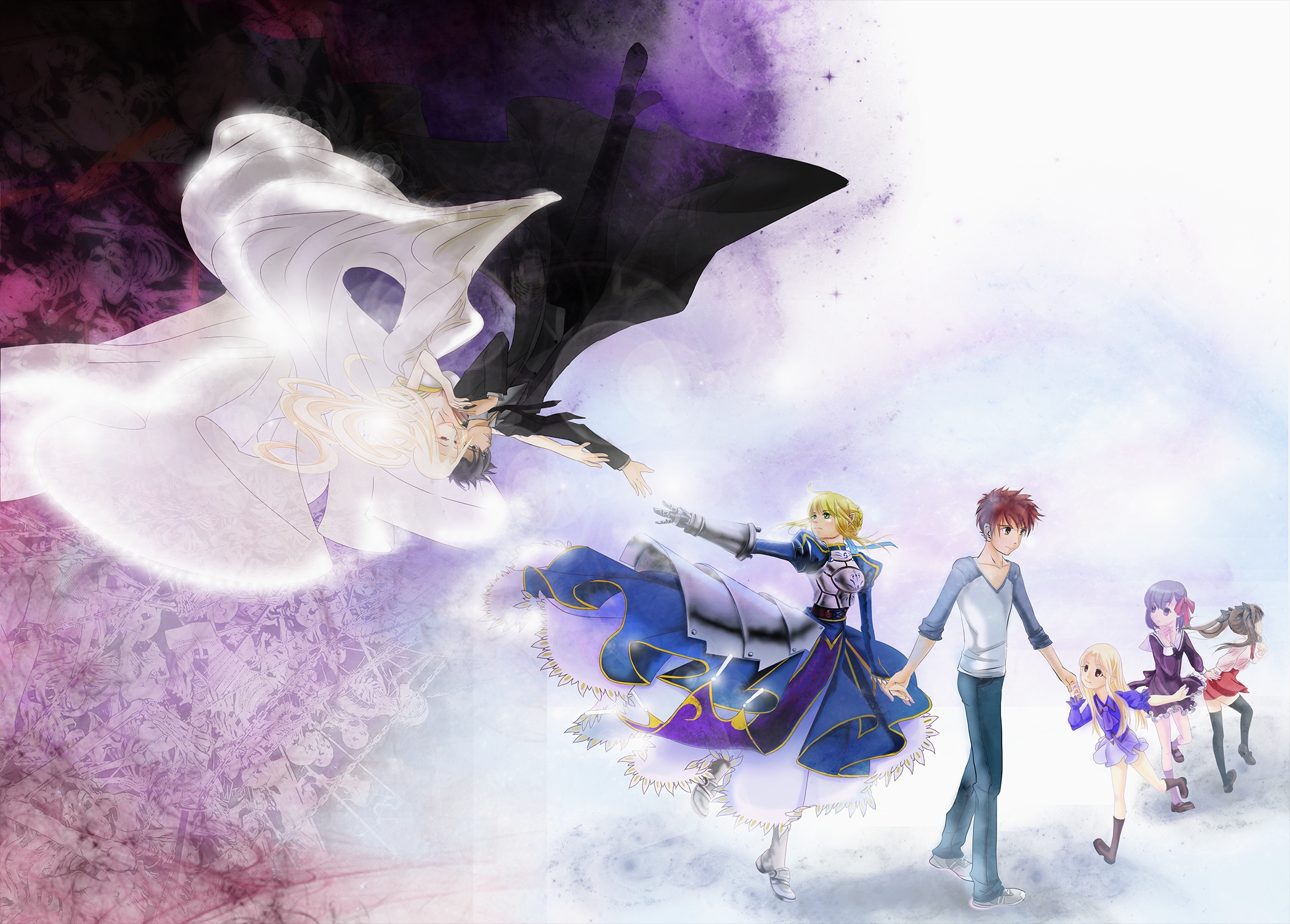 Fate Stay Night Fate Zero Kiritsugu Emiya Rin Tohsaka Saber Fate Series Sakura Matou Shirou Emiya 2094x1500