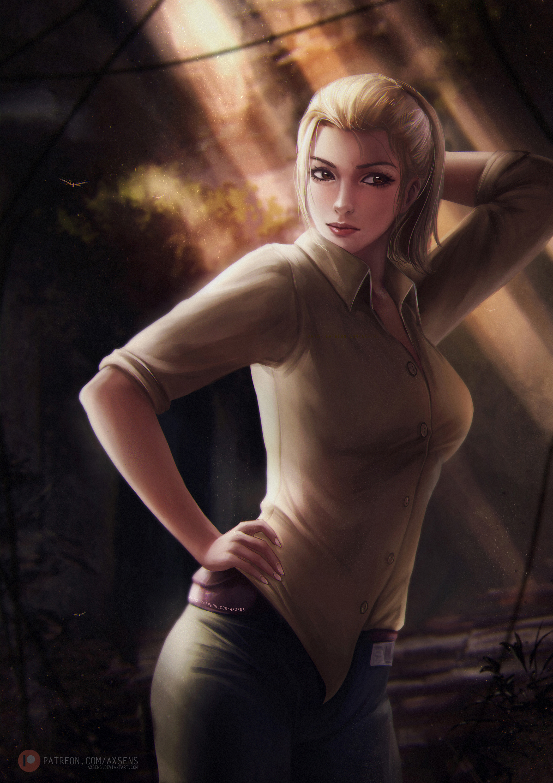 Video Games Video Game Characters Video Game Girls Elena Fisher Uncharted Digital Art Illustration F 2120x3000