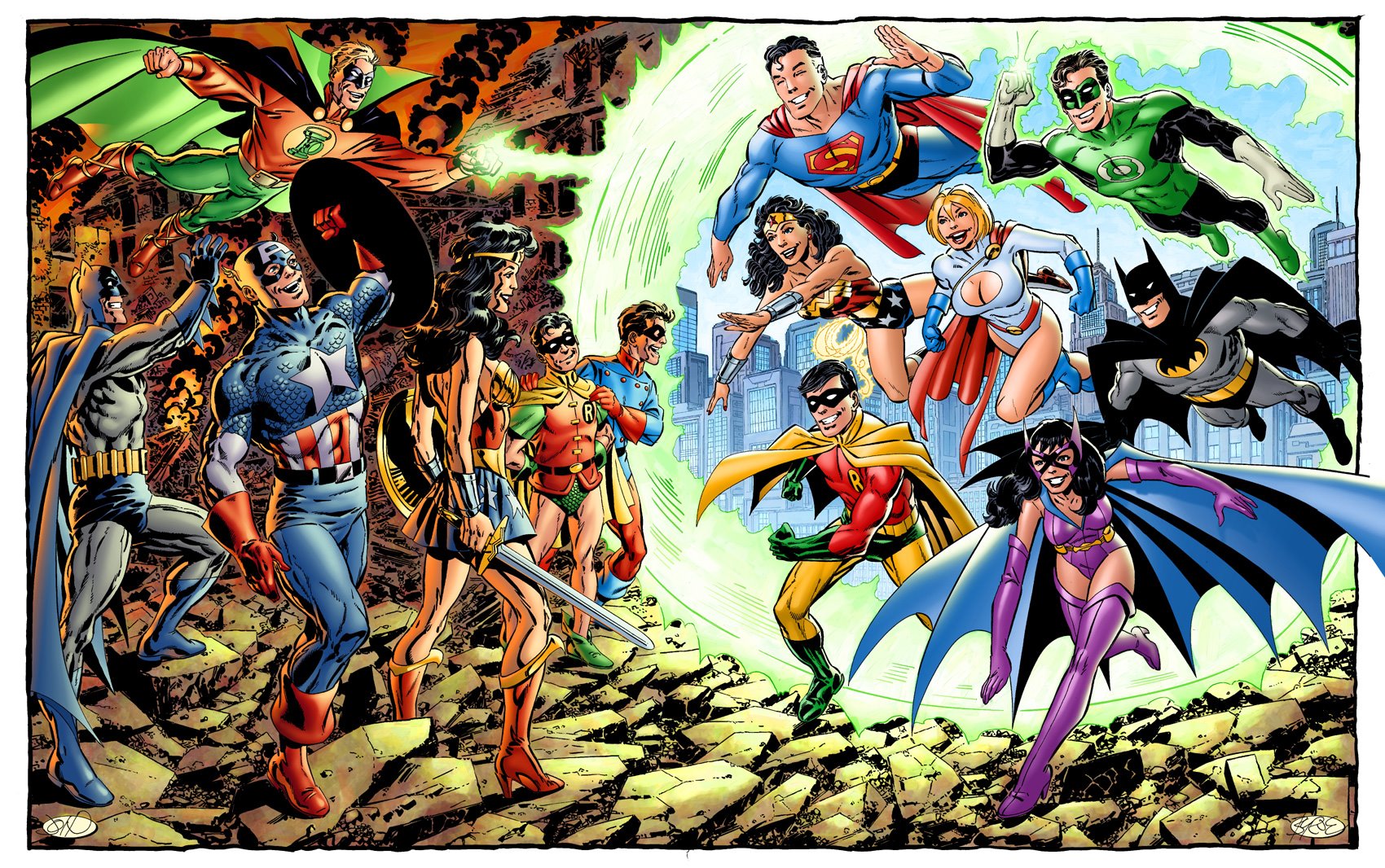 Batman Bucky Barnes Captain America Green Lantern Huntress Dc Comics Power Girl Robin Dc Comics Supe 1700x1066