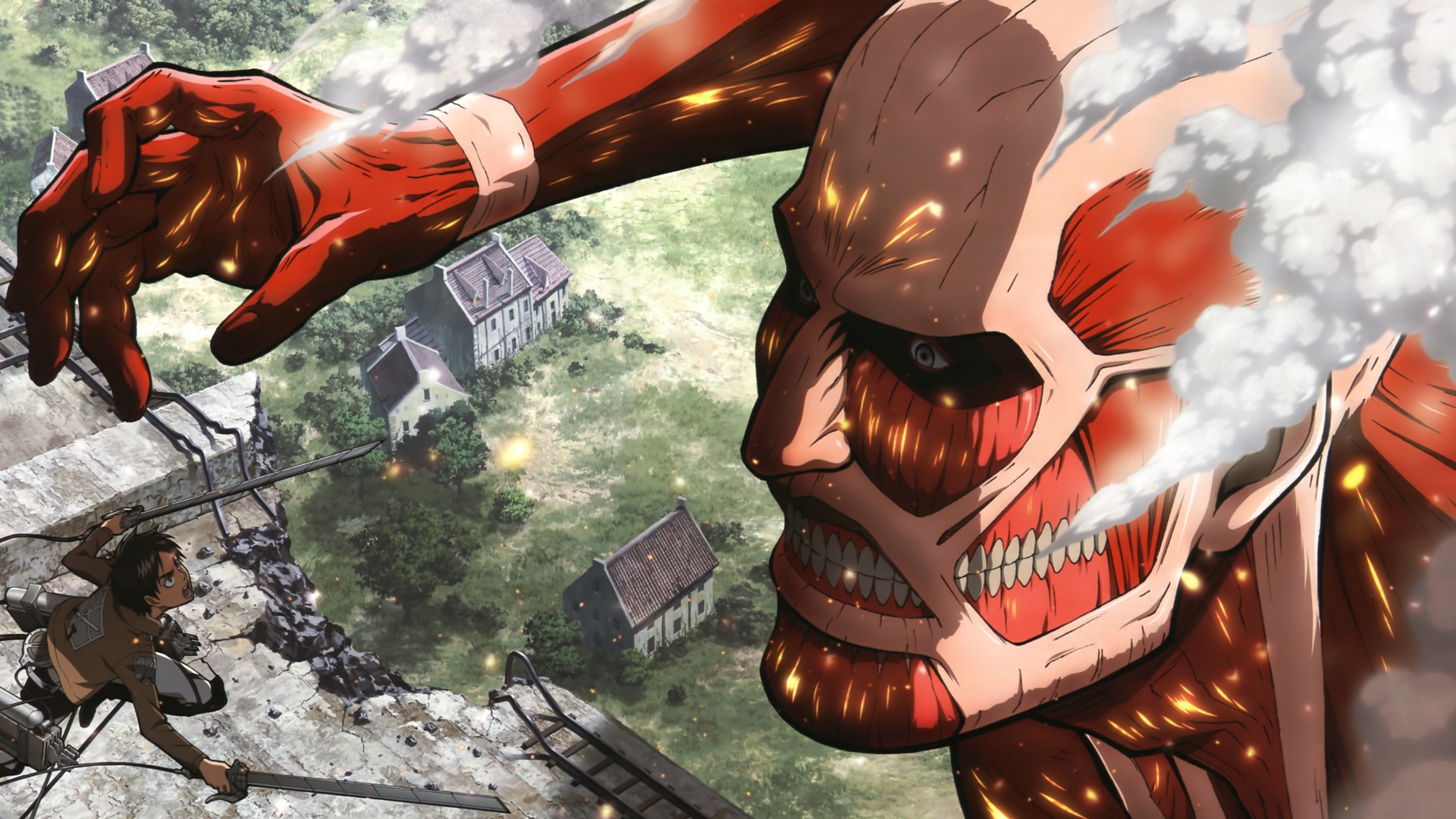 Colossal Titan Eren Yeager 1920x1080