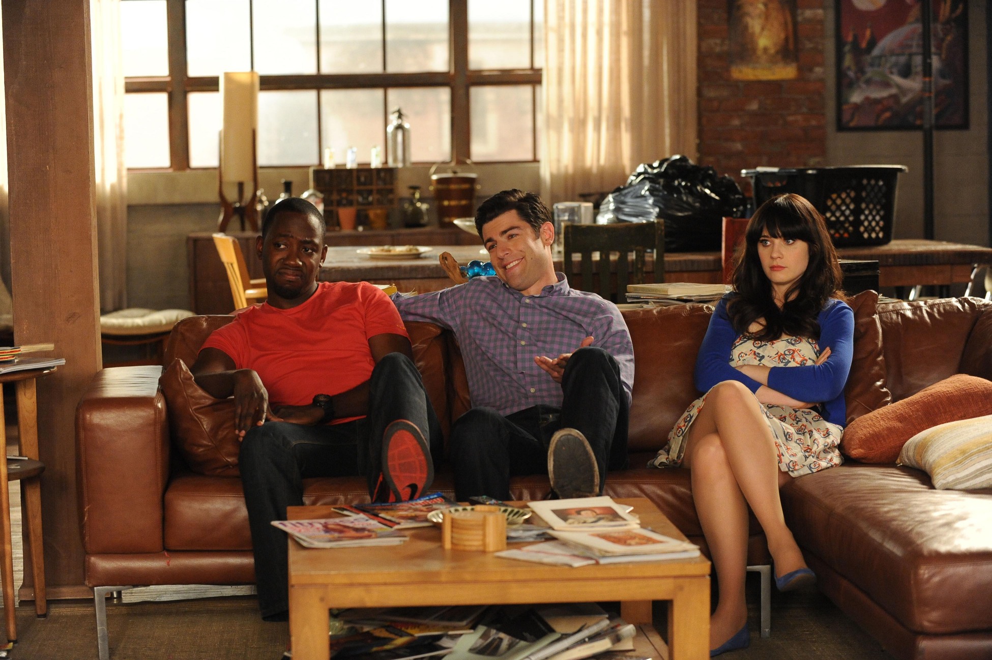 Max Greenfield Schmidt New Girl Lamorne Morris Winston Bishop Zooey Deschanel Jessica Day 1950x1298