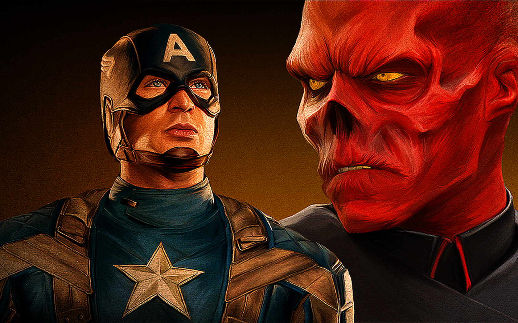 Captain America Red Skull Marvel Comics 1680x1050