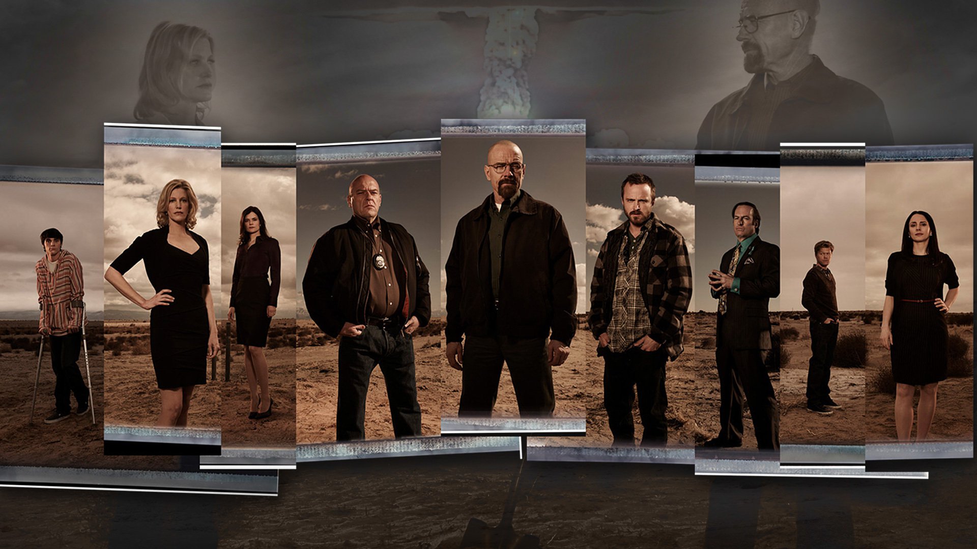 Bryan Cranston Walter White Aaron Paul Jesse Pinkman Anna Gunn Skyler White Dean Norris Hank Schrade 1920x1080