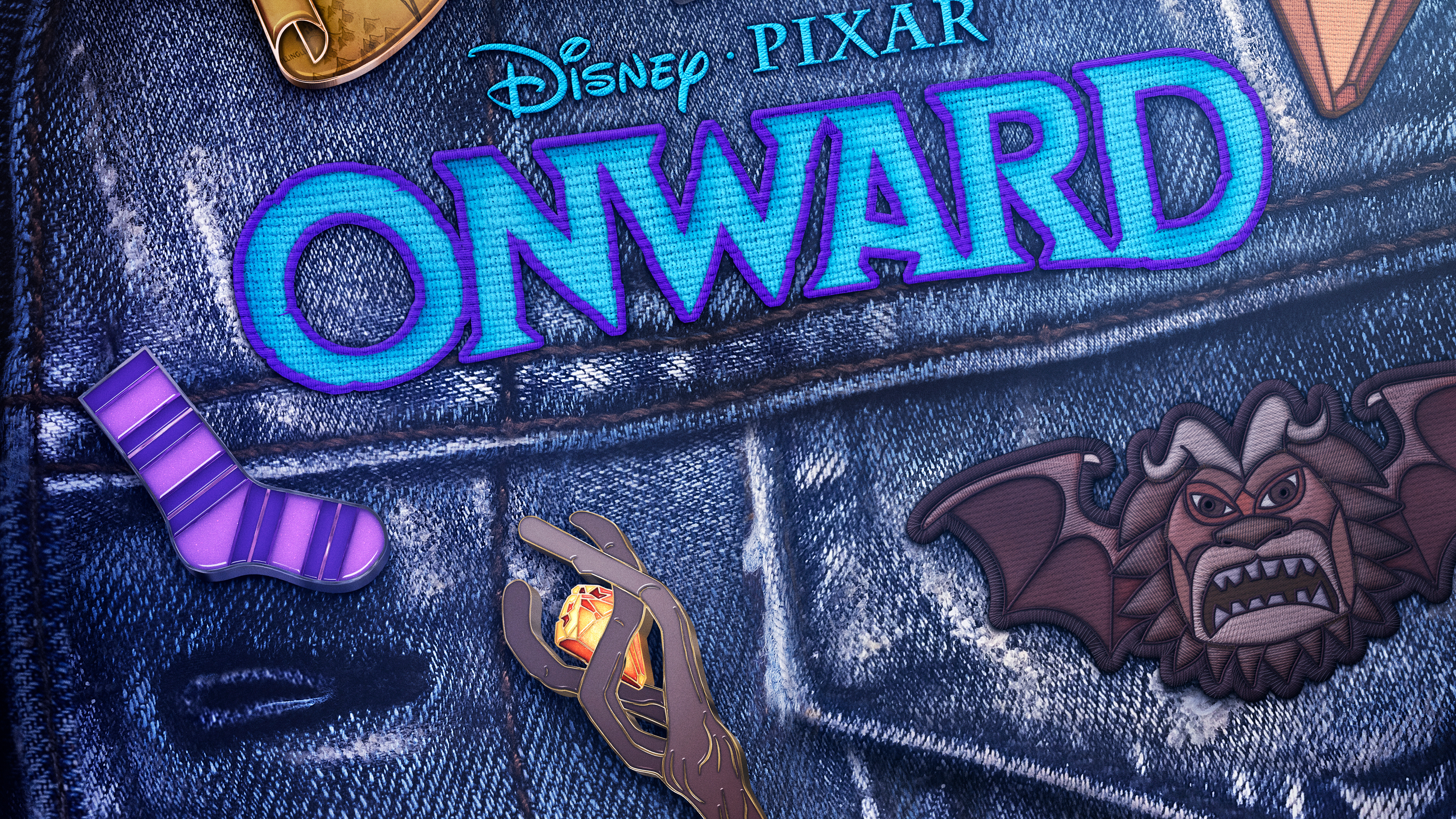Disney Onward Elfpunk Denim Jacket Patch 3840x2160