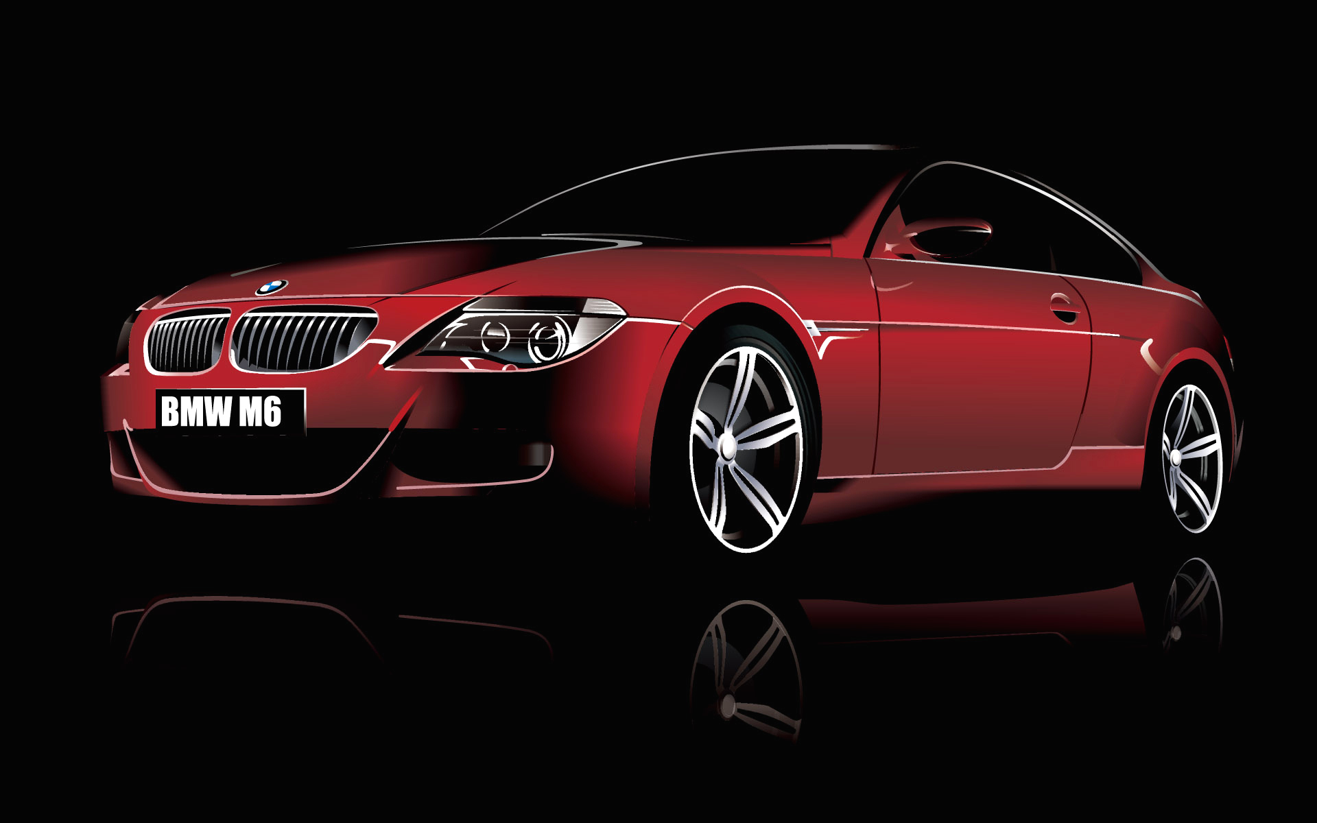 BMW M6 Coupe BMW M6 BMW Sport Car Red Car Car Vehicle 1920x1200