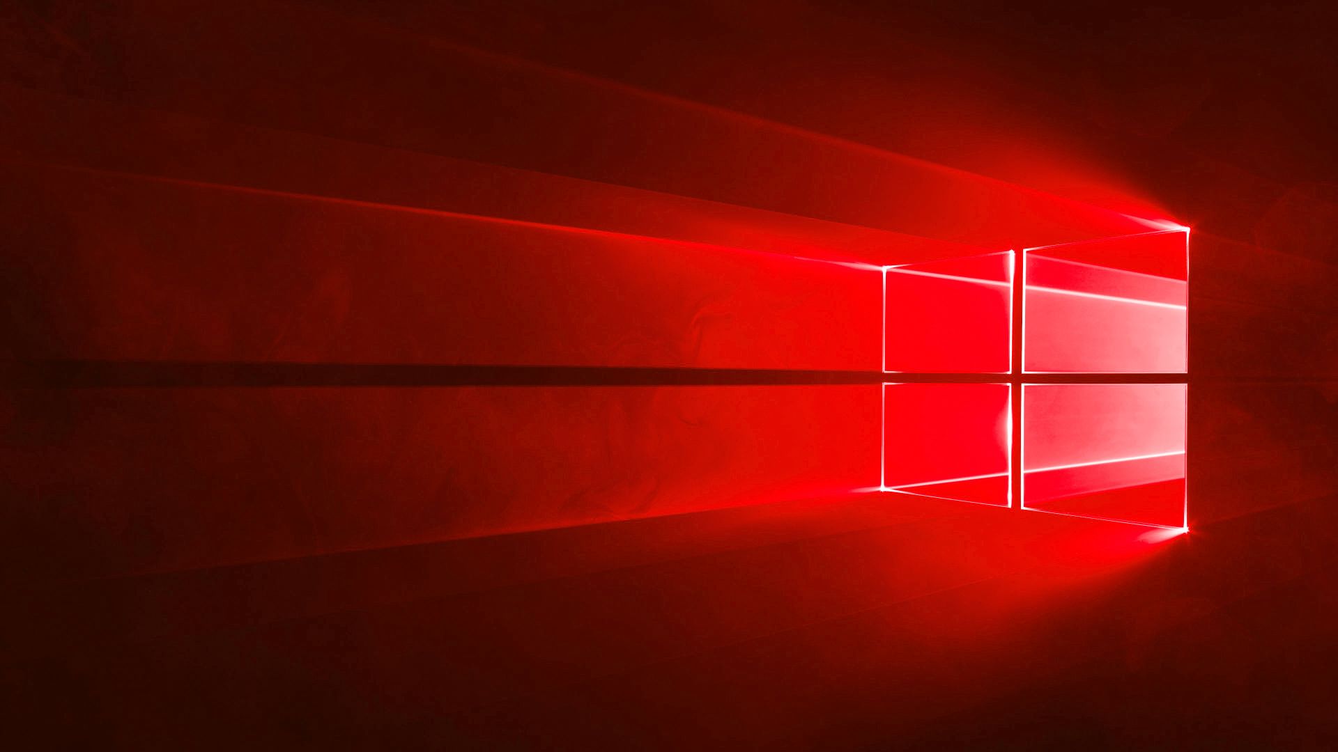 Red Windows 10 Black 1920x1080