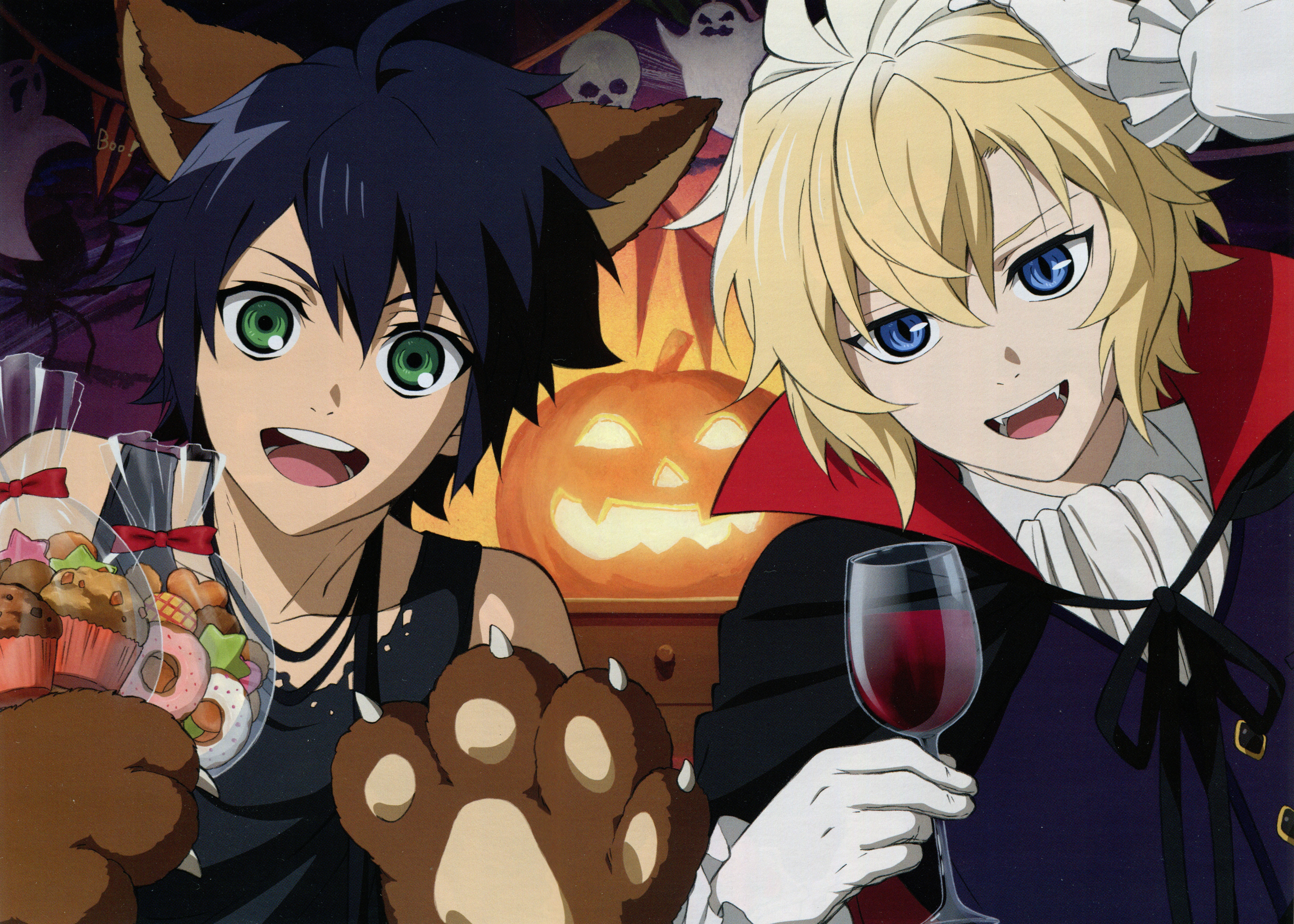 Mikaela Hyakuya Y Ichir Hyakuya Halloween 7043x5031