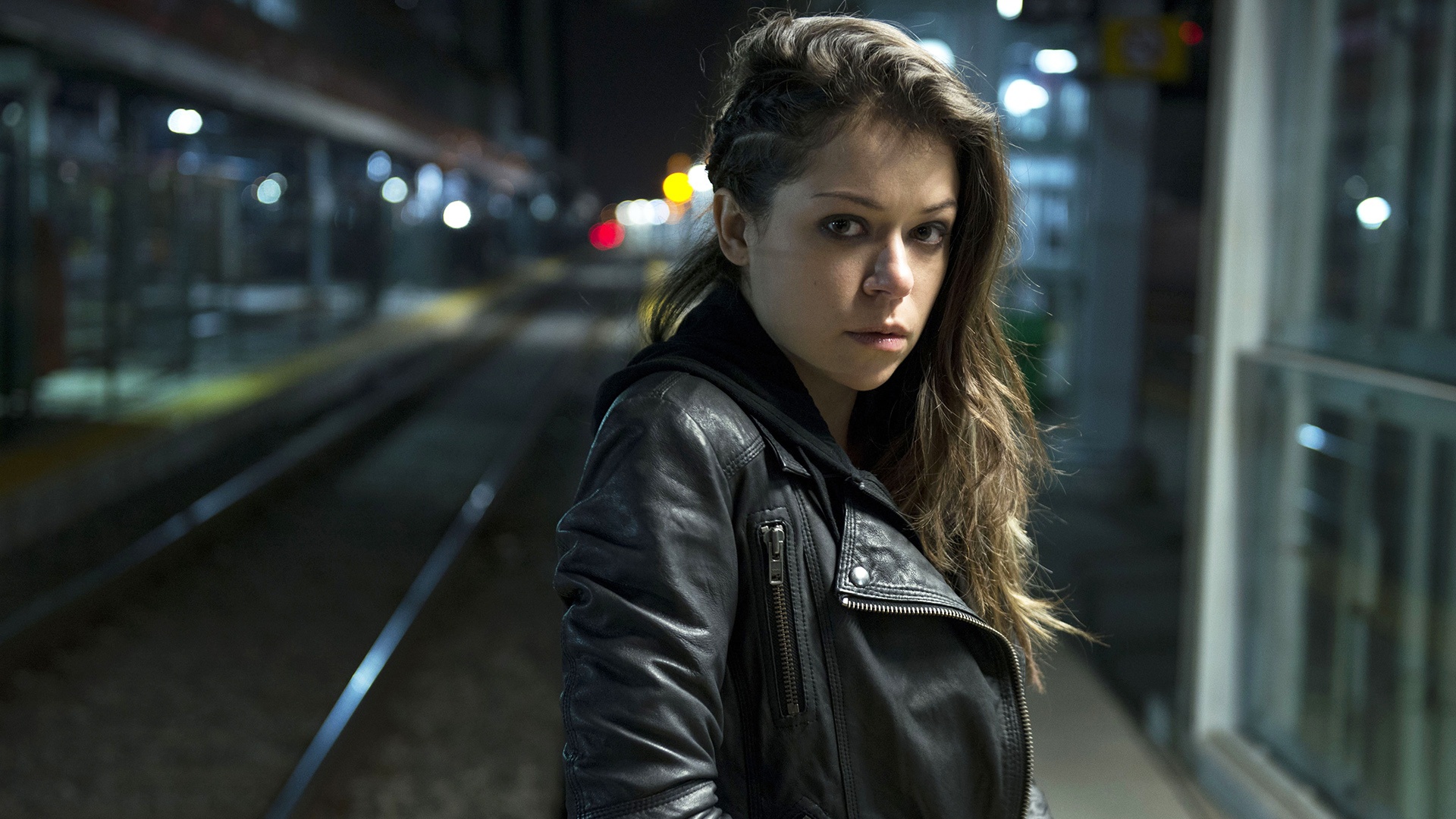 Actress Brown Eyes Brunette Canadian Tatiana Maslany 1920x1080