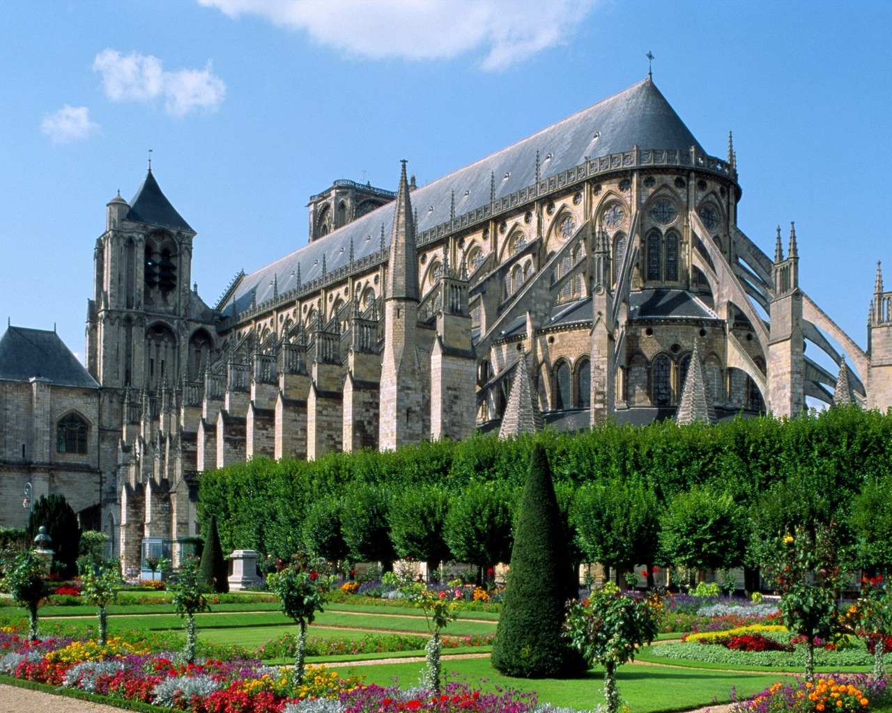 Cathedral Toulouse Bourges Cathedral Wallpaper - Resolution:1280x1024 ...