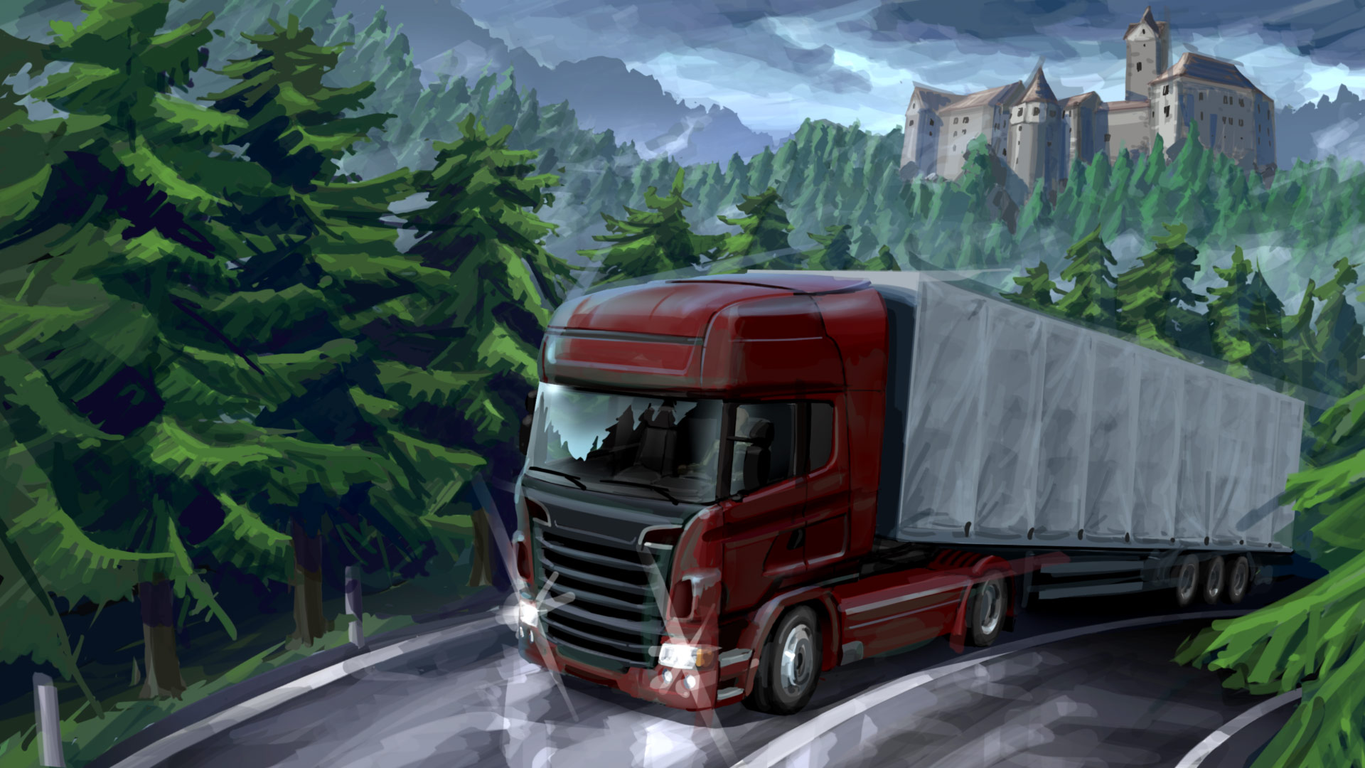 Video Game Euro Truck Simulator 2 1920x1080