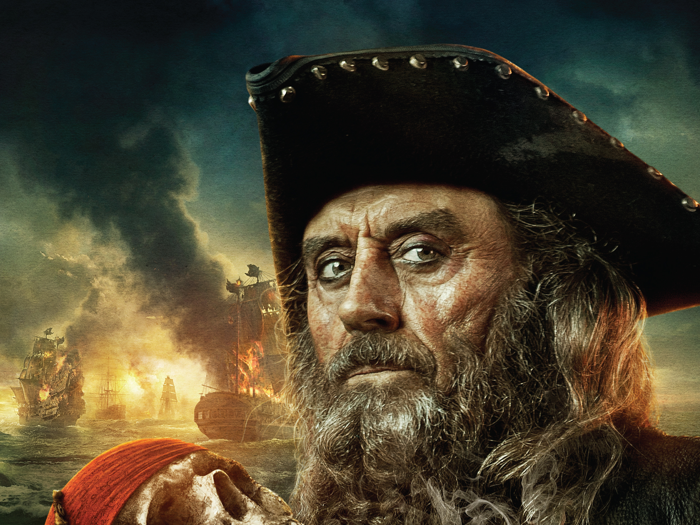 Ian McShane Blackbeard Pirates Of The Caribbean 2308x1731