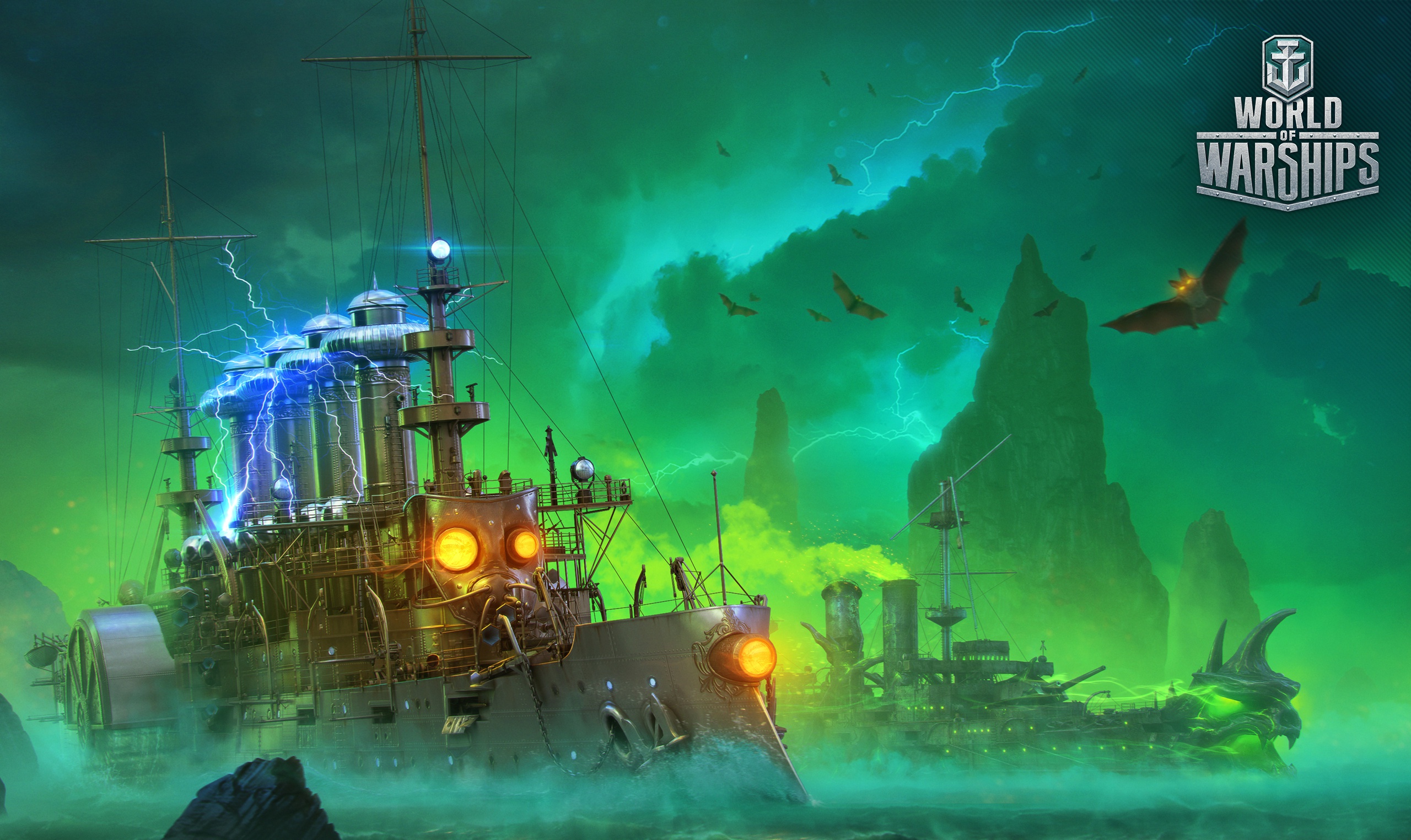 World Of Warships Steampunk 2560x1524