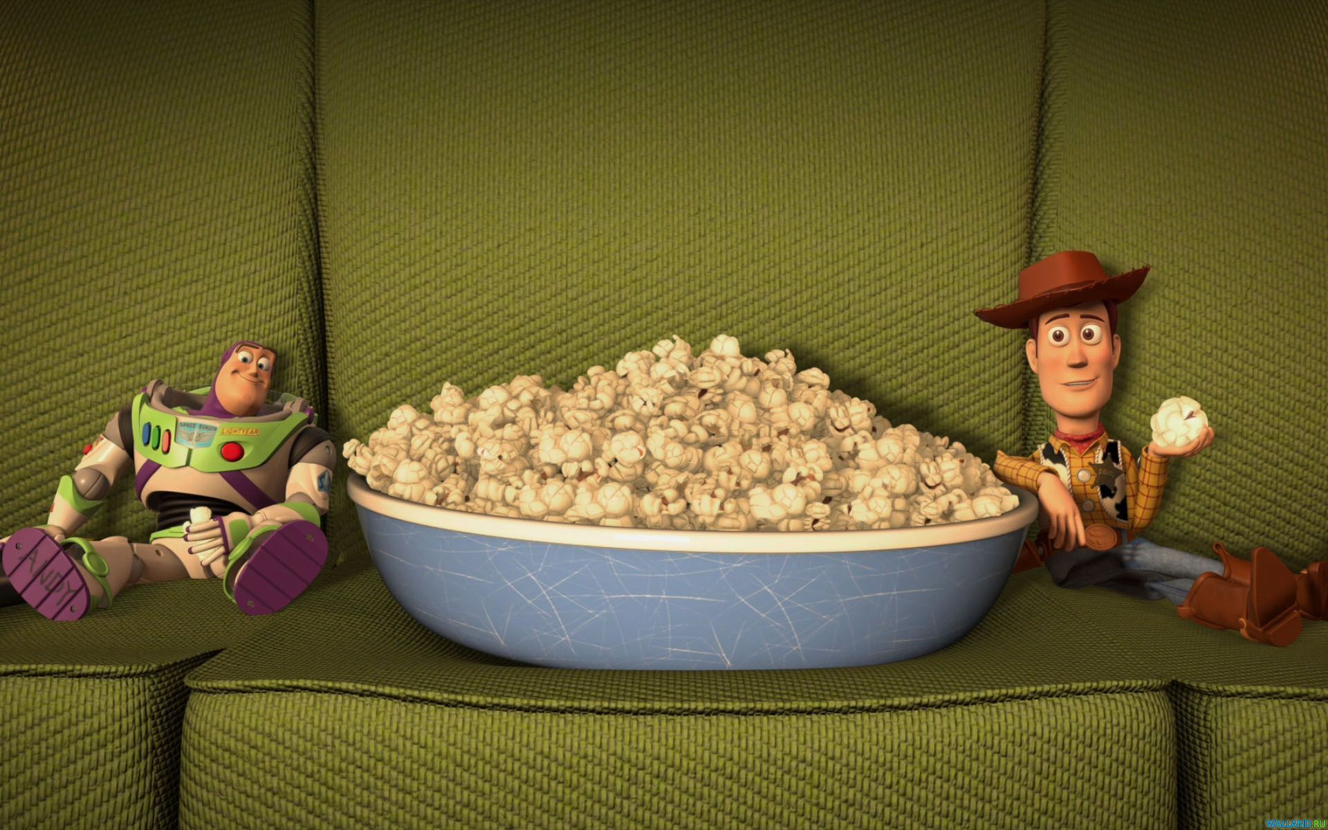 Buzz Lightyear Popcorn Woody Toy Story 1920x1200