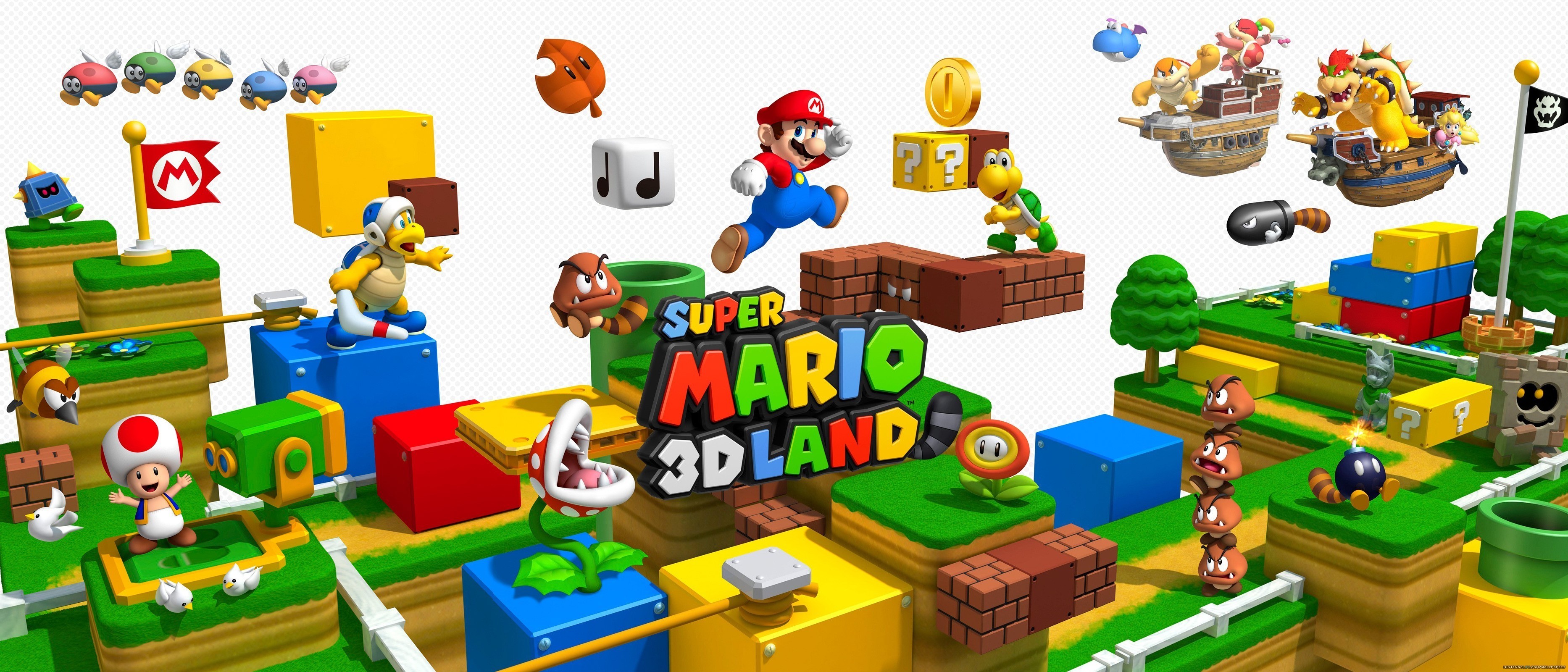 3d Mario Nintendo 3732x1600