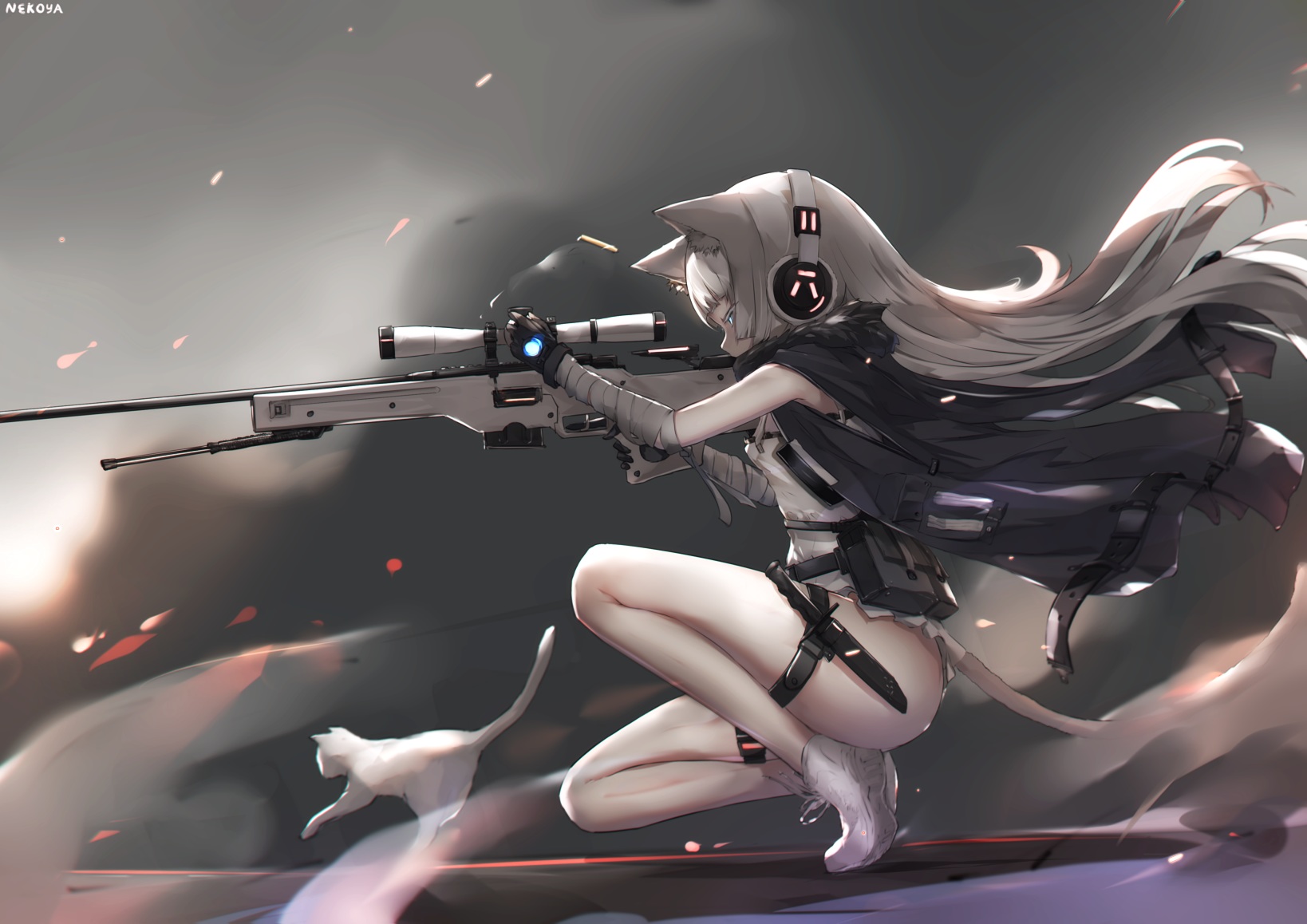 Anime Girls Long Hair Snipers 1638x1158