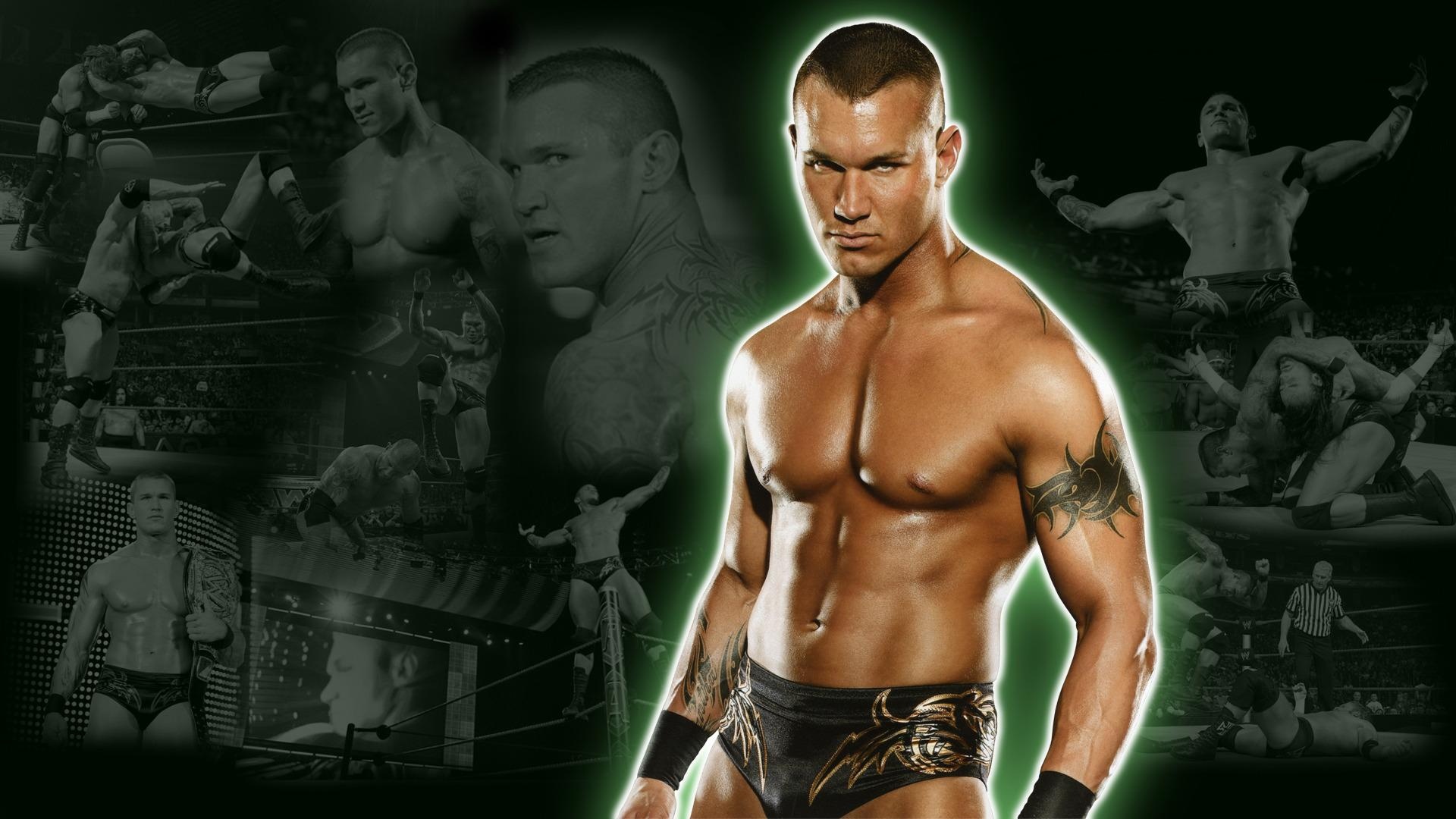 Collage Randy Orton Wrestler Wrestling WWE 1920x1080