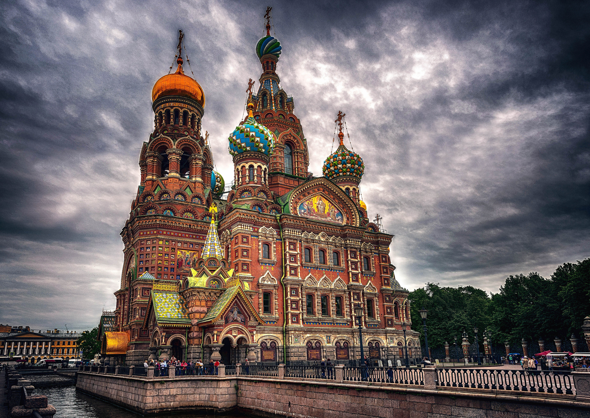 Religious Church Church Of The Savior On Blood Russia Architecture 2048x1451