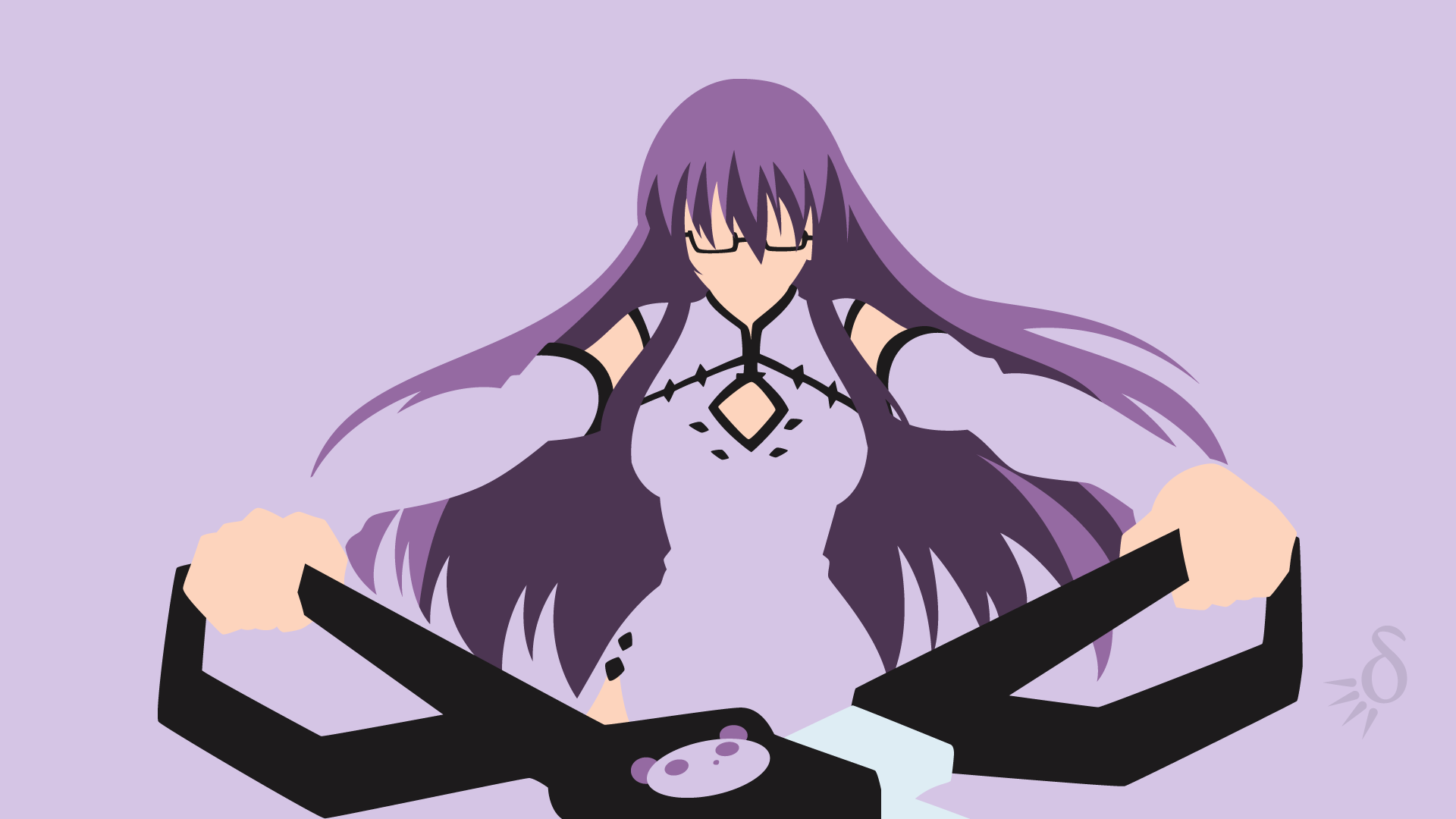 Akame Ga Kill Sheele Akame Ga Kill Purple Hair Long Hair Glasses Dress Purple Dress Weapon Anime Min 1920x1080