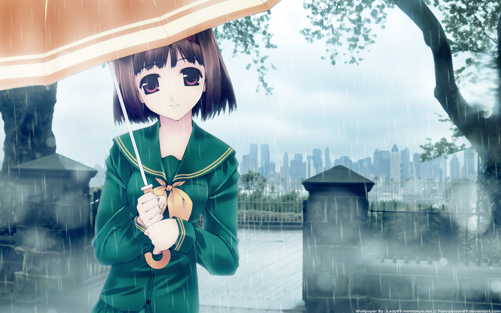 Anime Girl Standing in Rain inside Torii 5K Wallpaper, HD Anime 4K  Wallpapers, Images and Background - Wallpapers Den