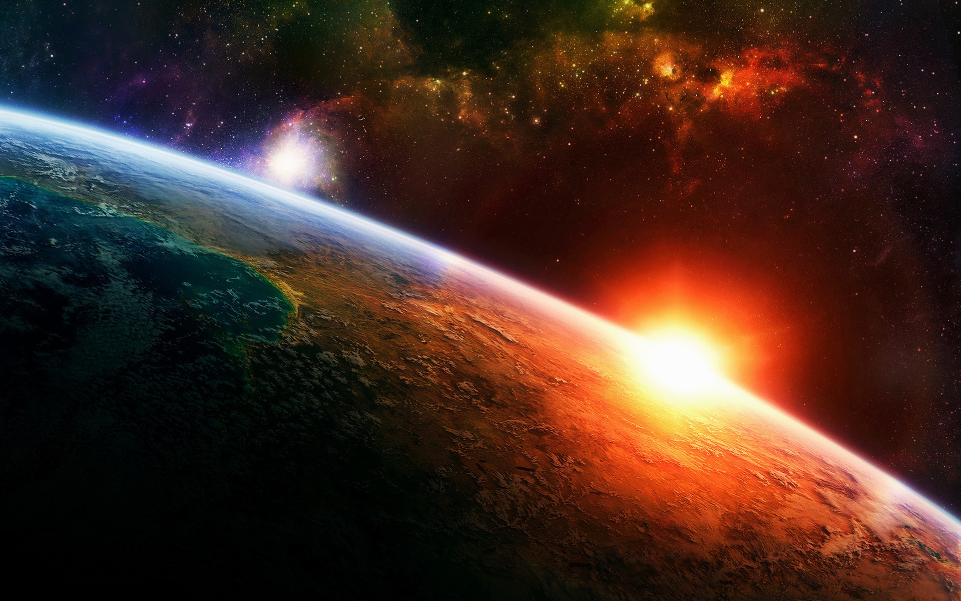 Alien Atmosphere Cosmos Daft Punk Firefox Nebula Planet Poker Sci Fi Solar System Space Stars Sun Vi 1920x1200