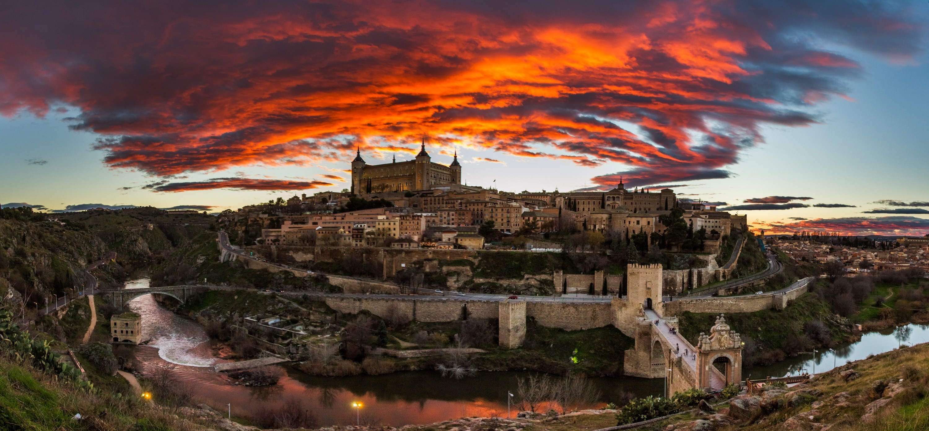 Spain Sunset Toledo 3000x1395