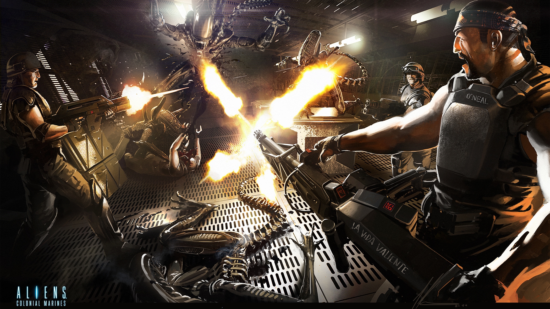 Video Game Aliens Colonial Marines 2100x1181