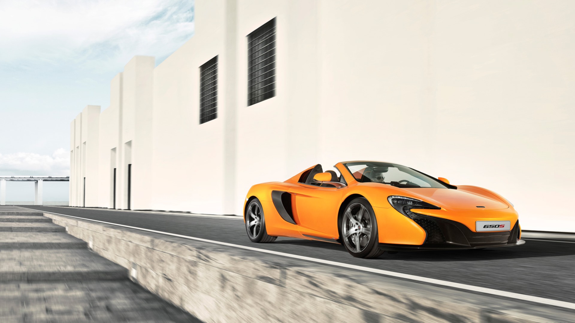 Car Mclaren Mclaren 650s Mclaren 650s Spider Orange Car Supercar Vehicle 1920x1080