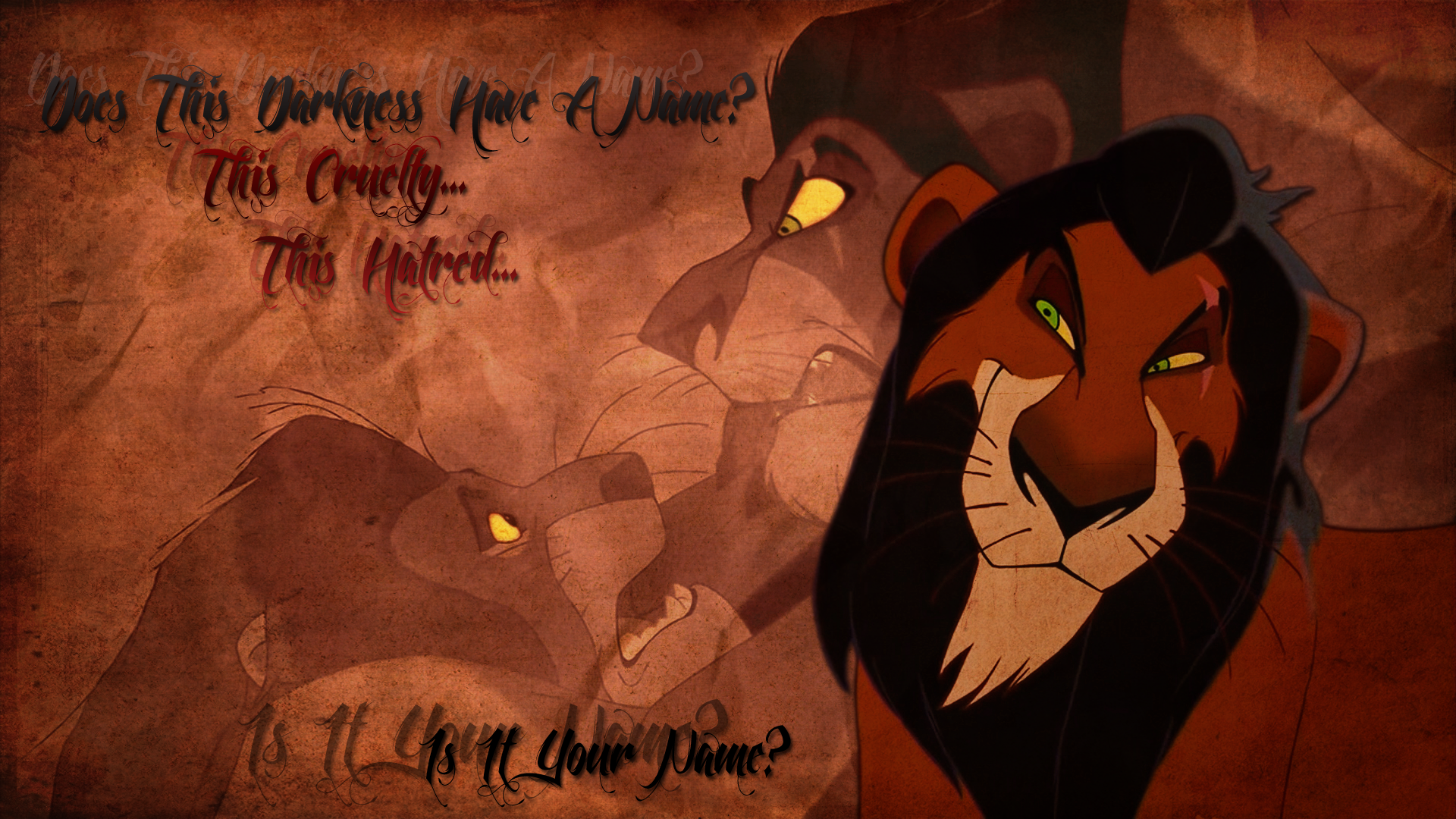 Scar Mufasa The Lion King The Lion King 1920x1080