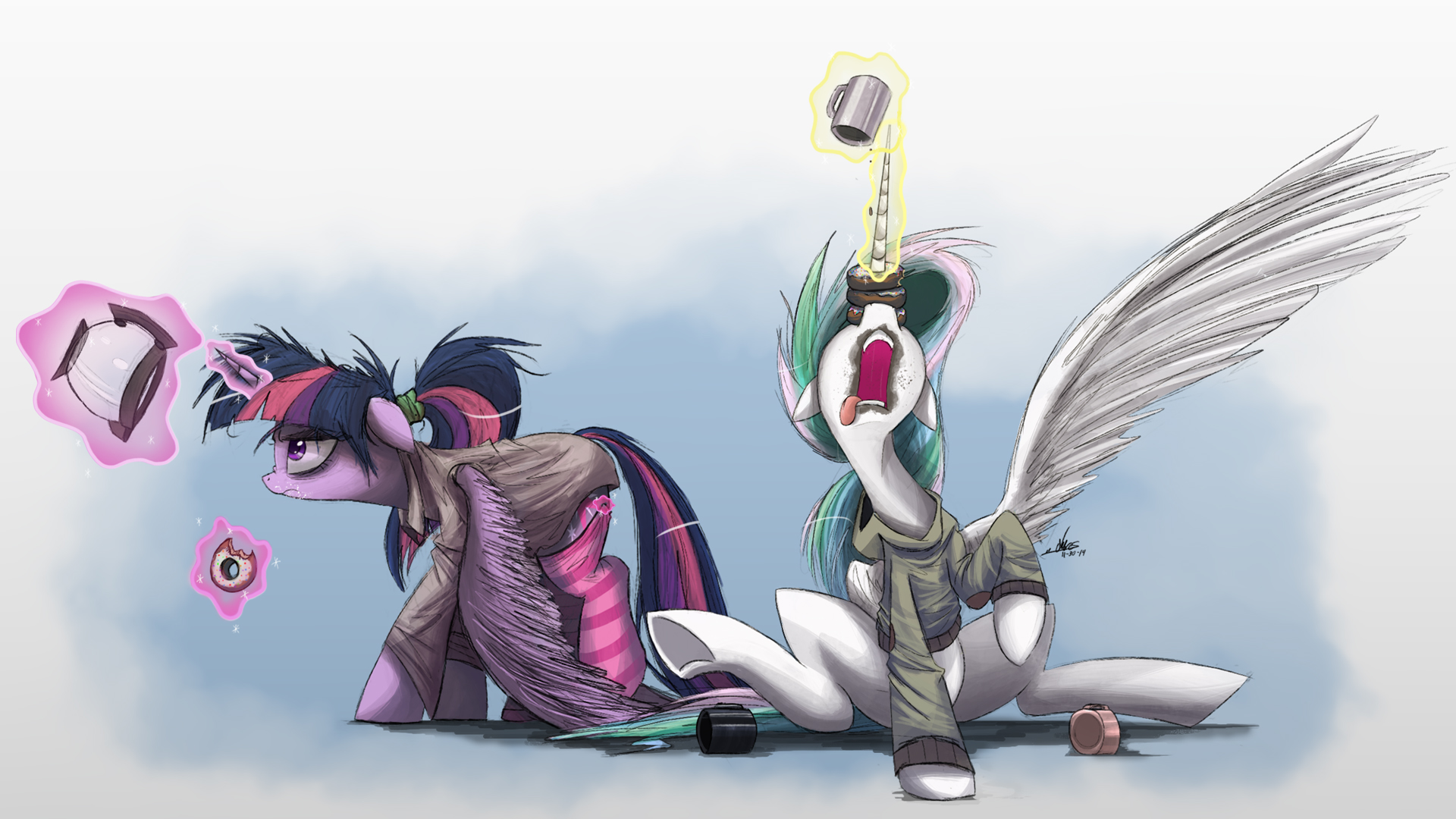 Twilight Sparkle Princess Celestia 1920x1080