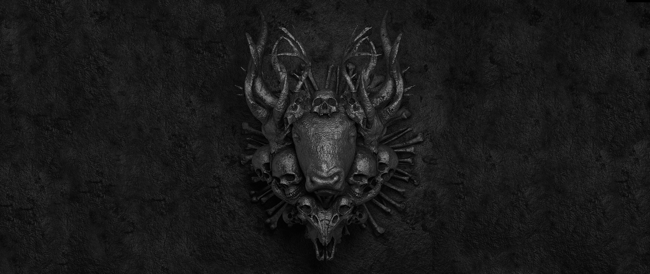 Billelis Bull Skull 2560x1080
