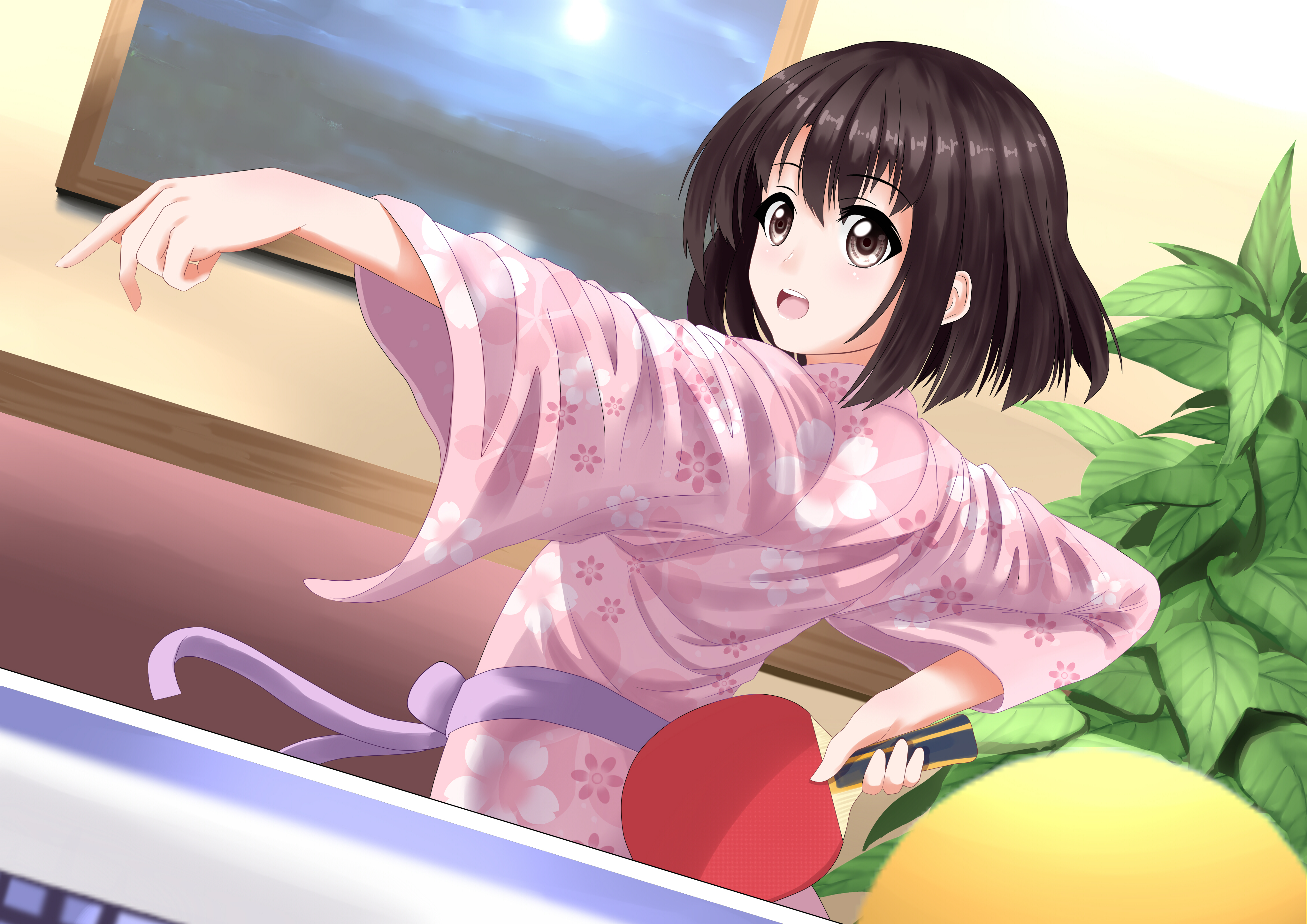 Brown Eyes Brown Hair Japanese Clothes Megumi Kat Racquet Saekano How To Raise A Boring Girlfriend S 4092x2893