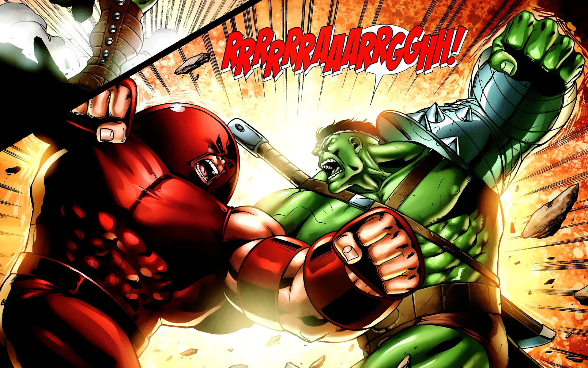 Hulk Juggernaut Marvel Comics 1920x1200