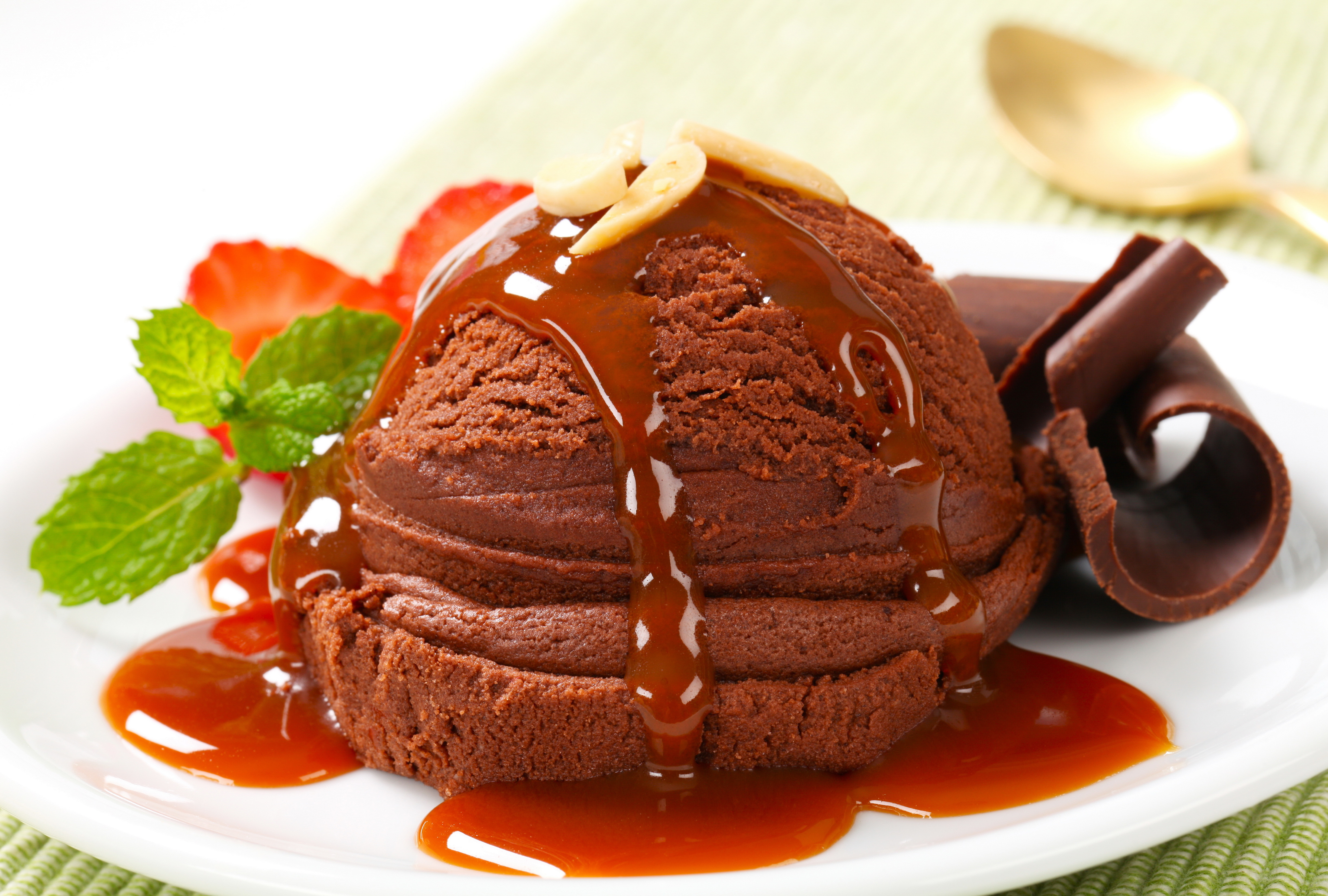 Chocolate Ice Cream Mint Summer 4900x3307