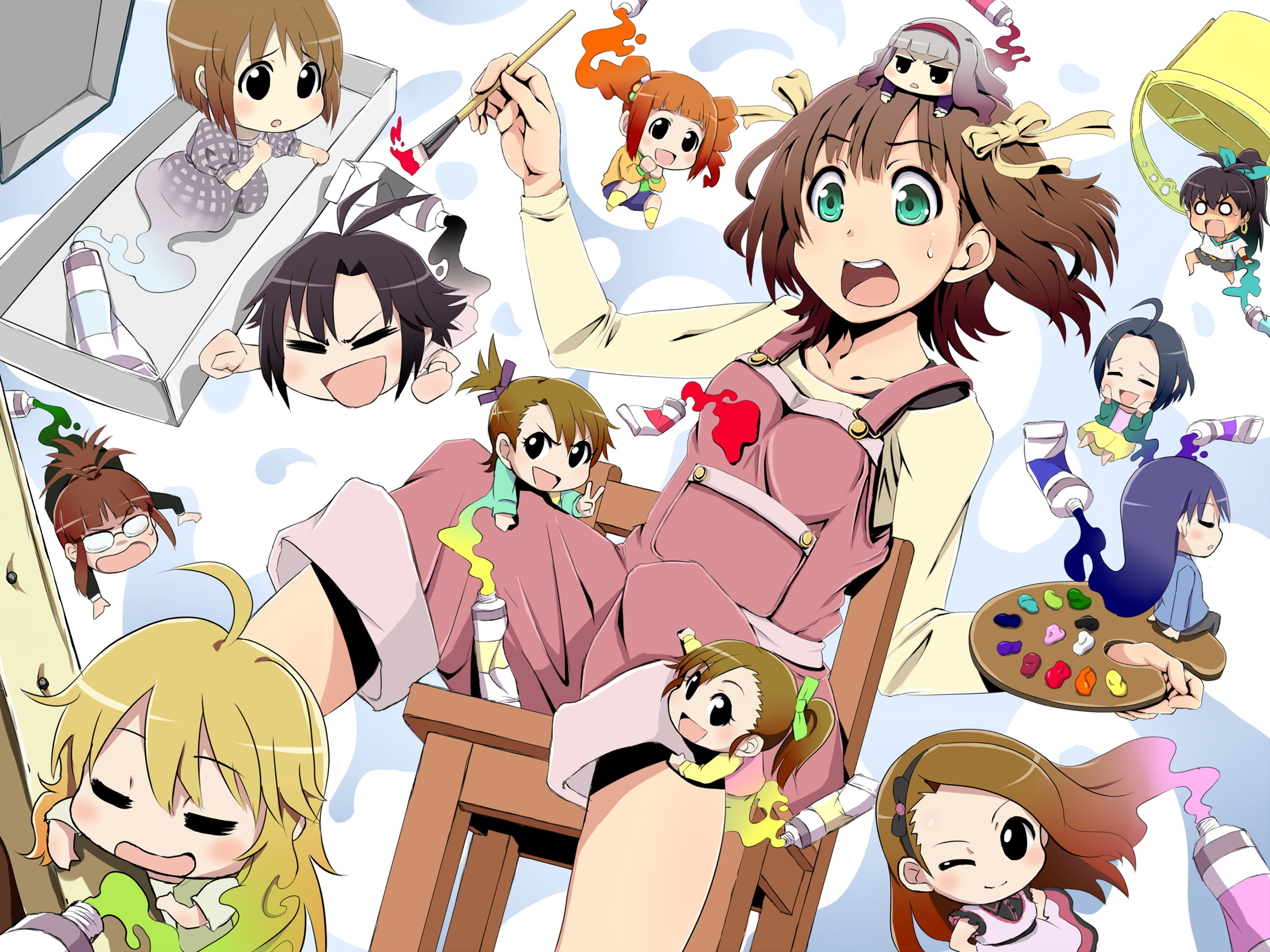 Ami Futami Azusa Miura Chihaya Kisaragi Haruka Amami Hibiki Ganaha Iori Minase Makoto Kikuchi Mami F 2560x1920