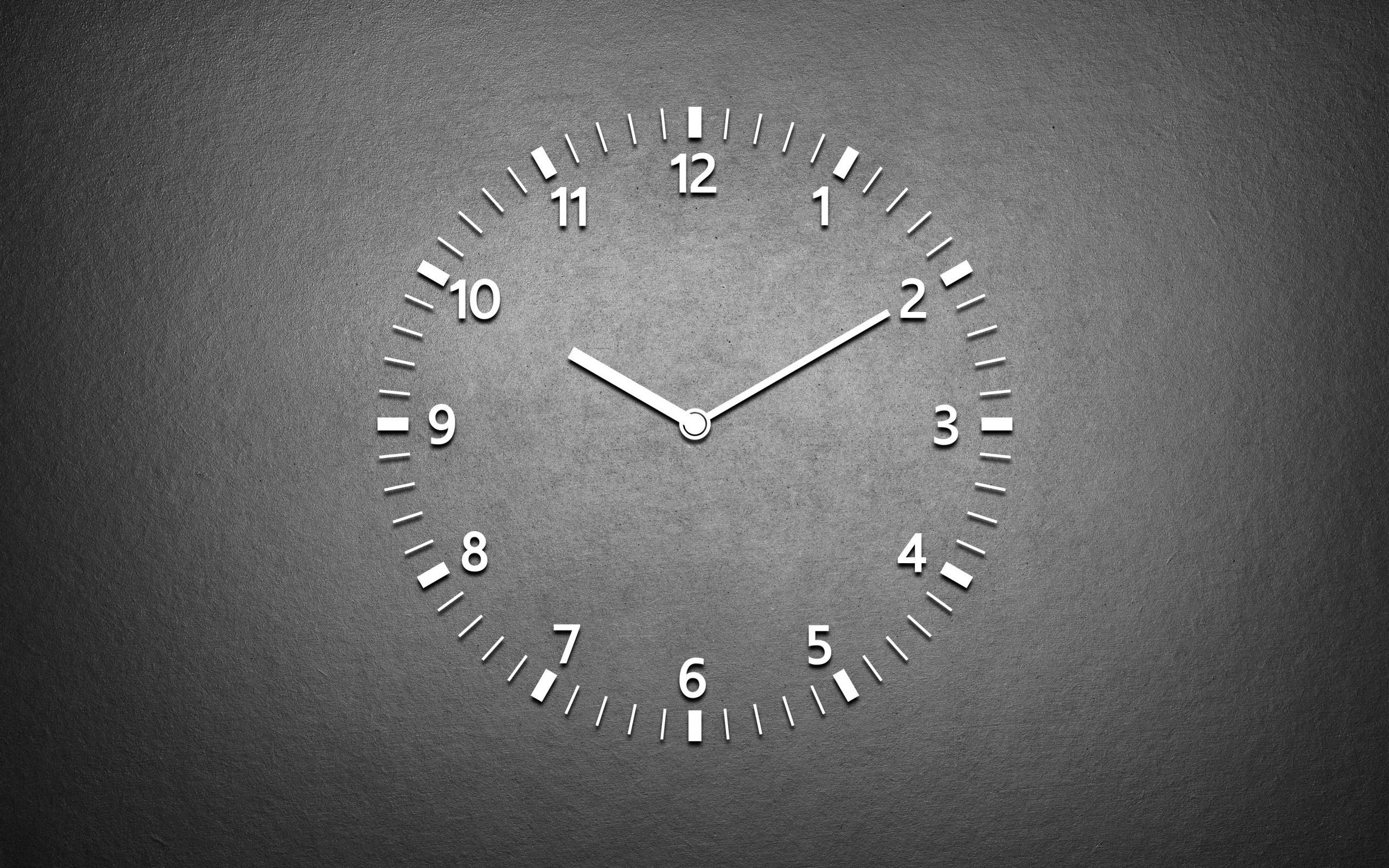 Clock Grey Number 2560x1600