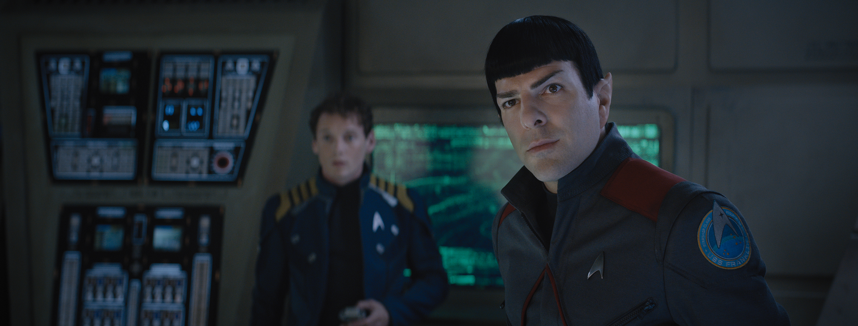 Anton Yelchin Zachary Quinto Star Trek Beyond Star Trek 2836x1077