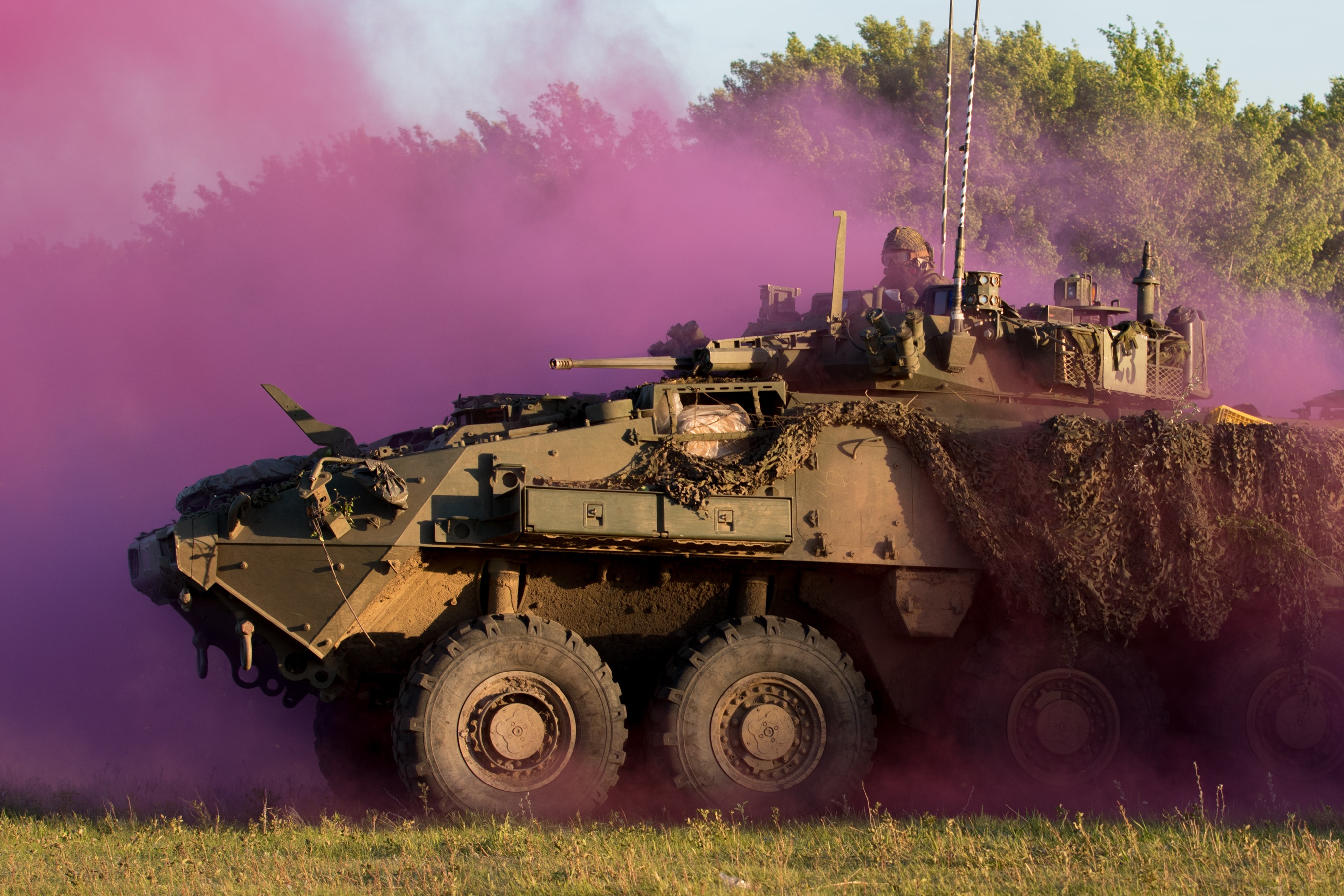 Armored Personnel Carrier Smoke Vehicle 2700x1800
