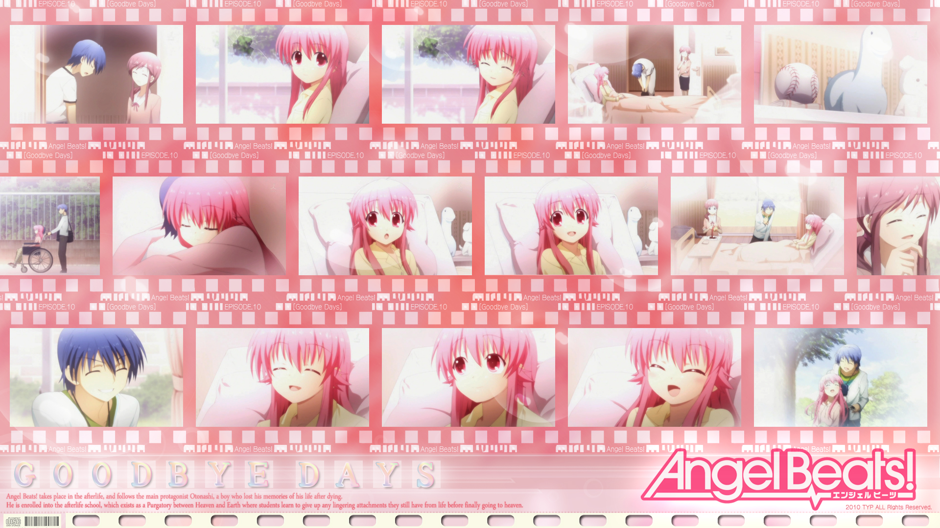 Hinata Hideki Yui Angel Beats 1920x1080