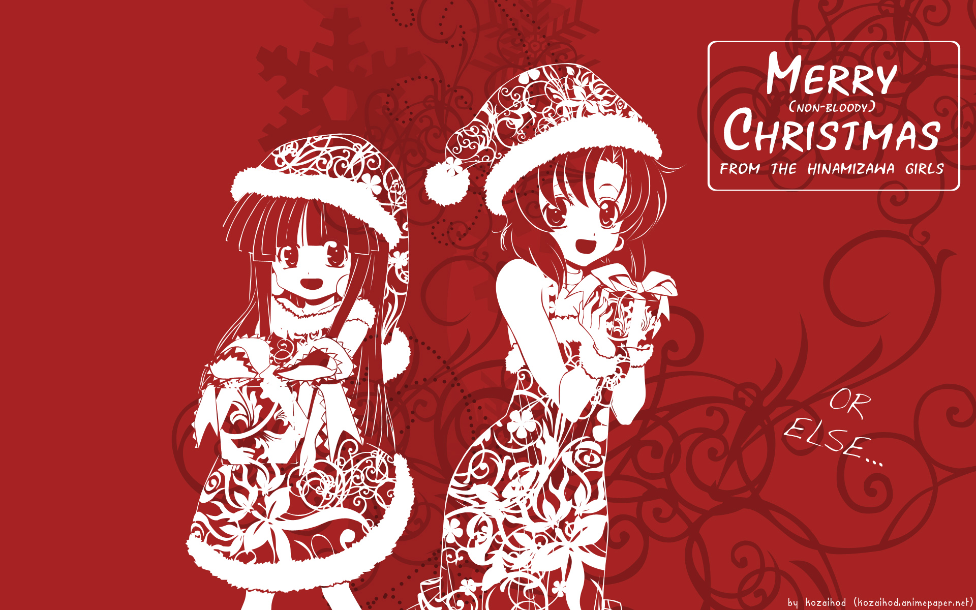 Furude Rika Rena Ry G When They Cry Christmas 1920x1200