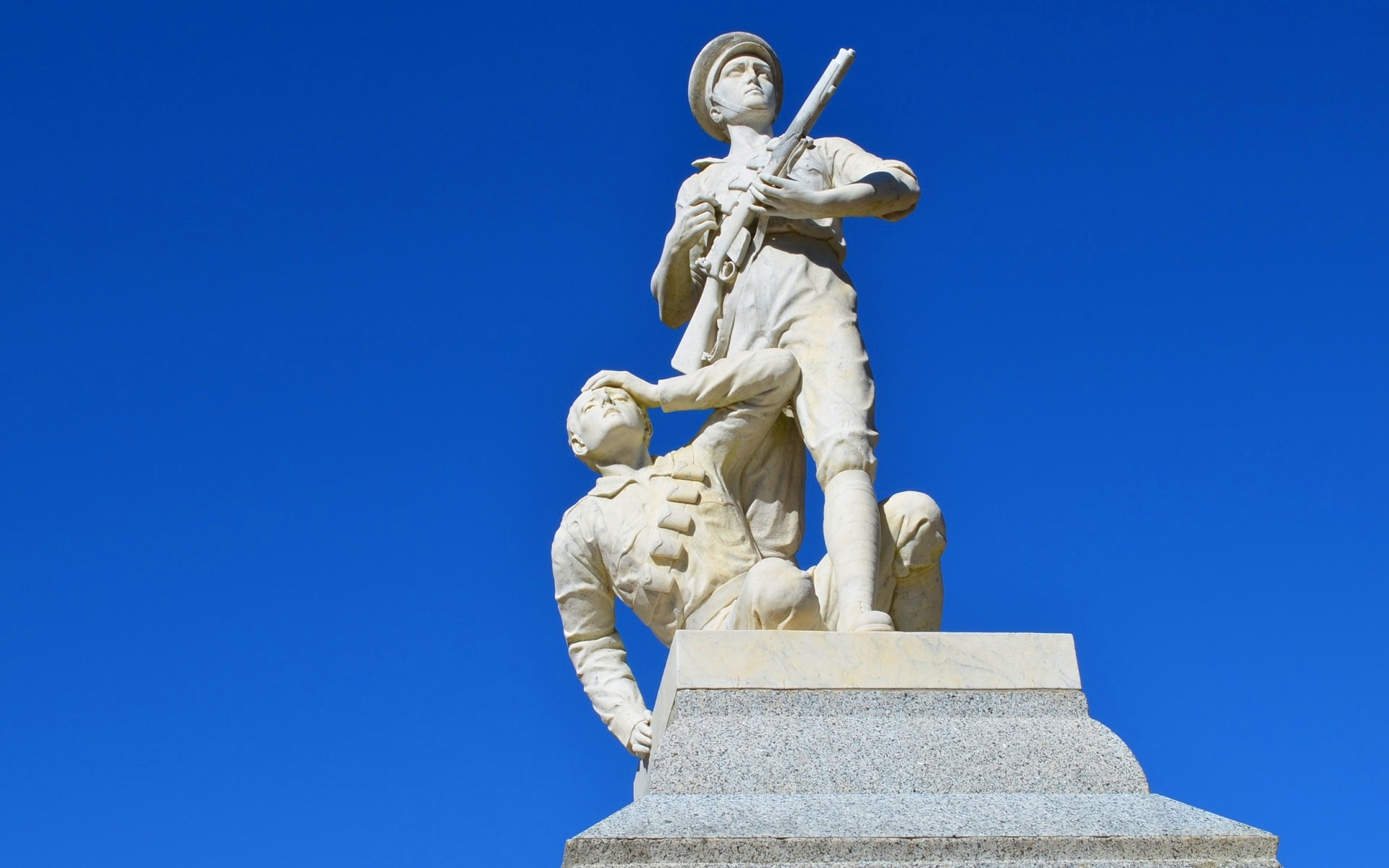 Australia Blue Gallipoli Memorial Statue War Memorial 1920x1200