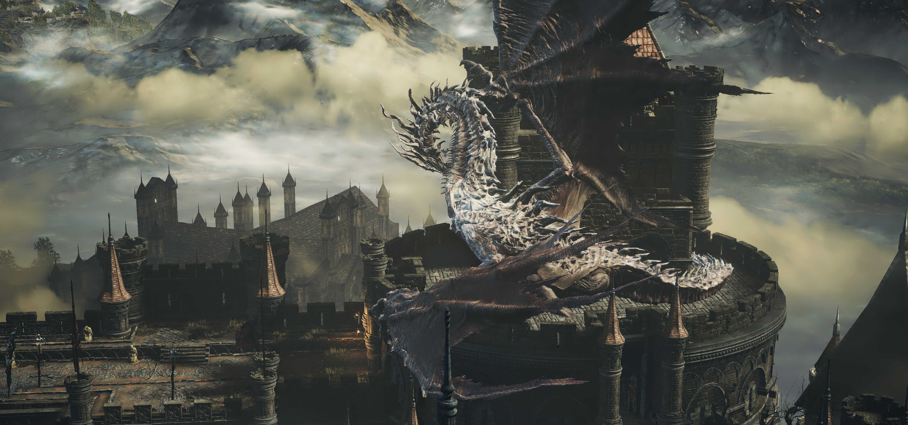 Dark Souls Iii Dragon Wallpaper Resolution 3840x1800 Id Wallha Com
