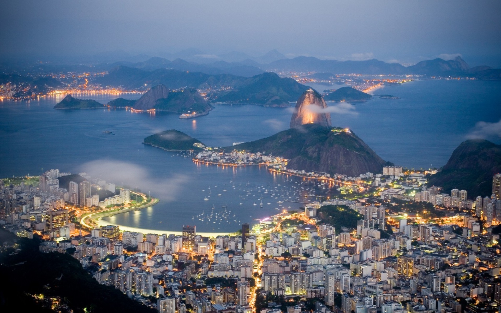 Rio De Janeiro Brazil Evening 1920x1200