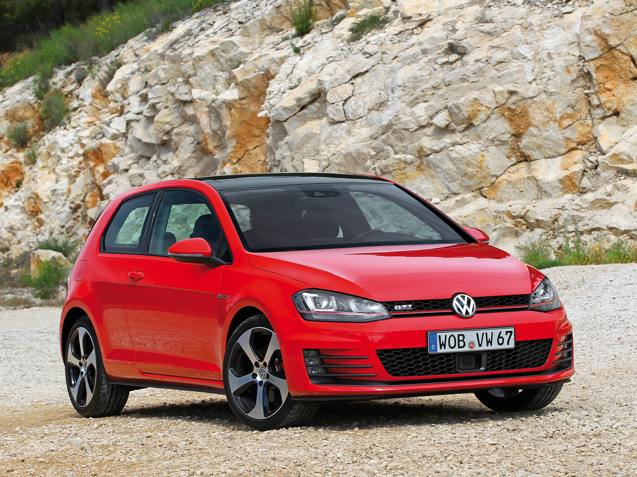 Car Compact Car Red Car Vehicle Volkswagen Volkswagen Golf Volkswagen Golf Gti 2048x1536