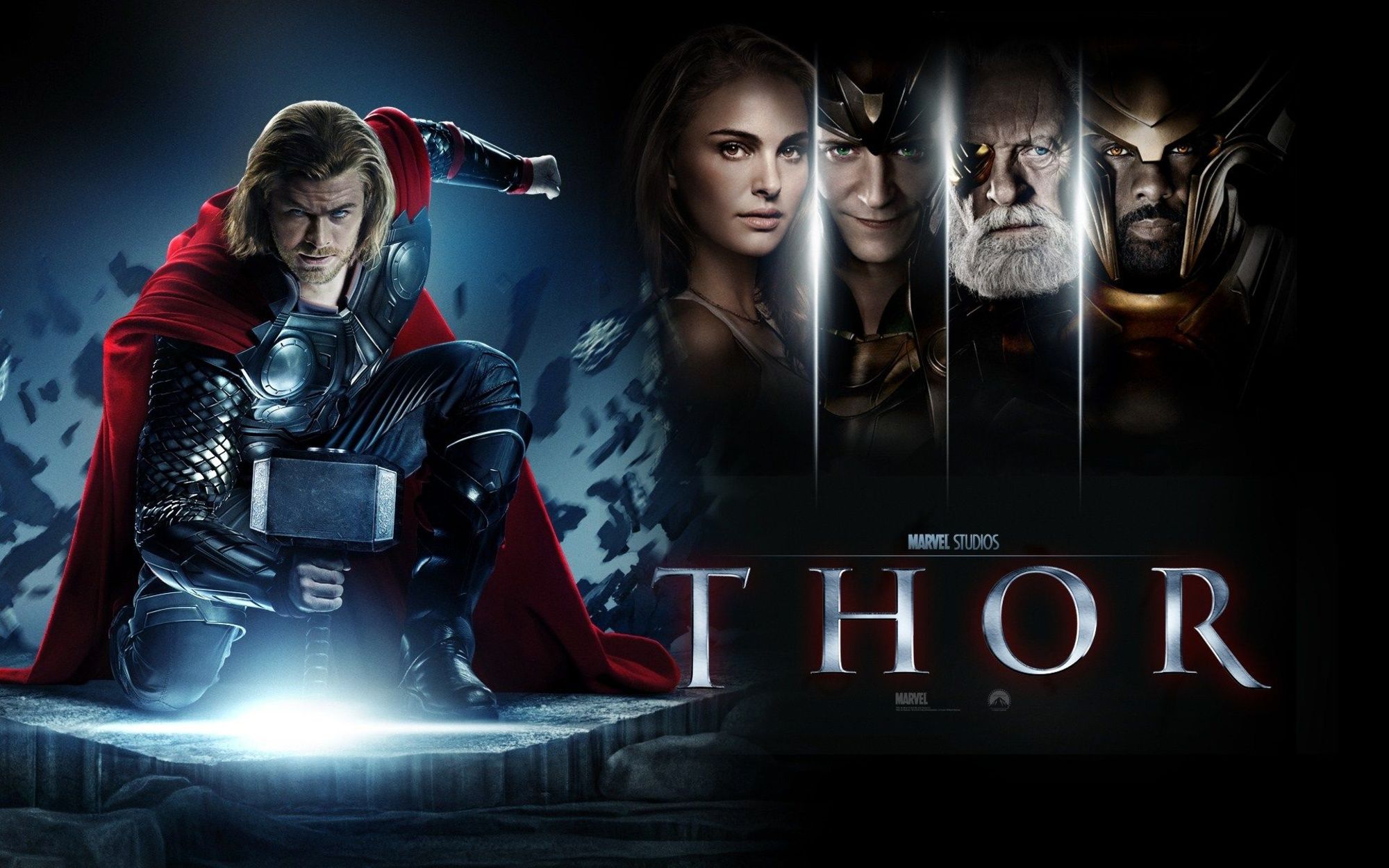 Thor Loki Chris Hemsworth Heimdall Marvel Comics Odin Marvel Comics Jane Foster Natalie Portman 2000x1250