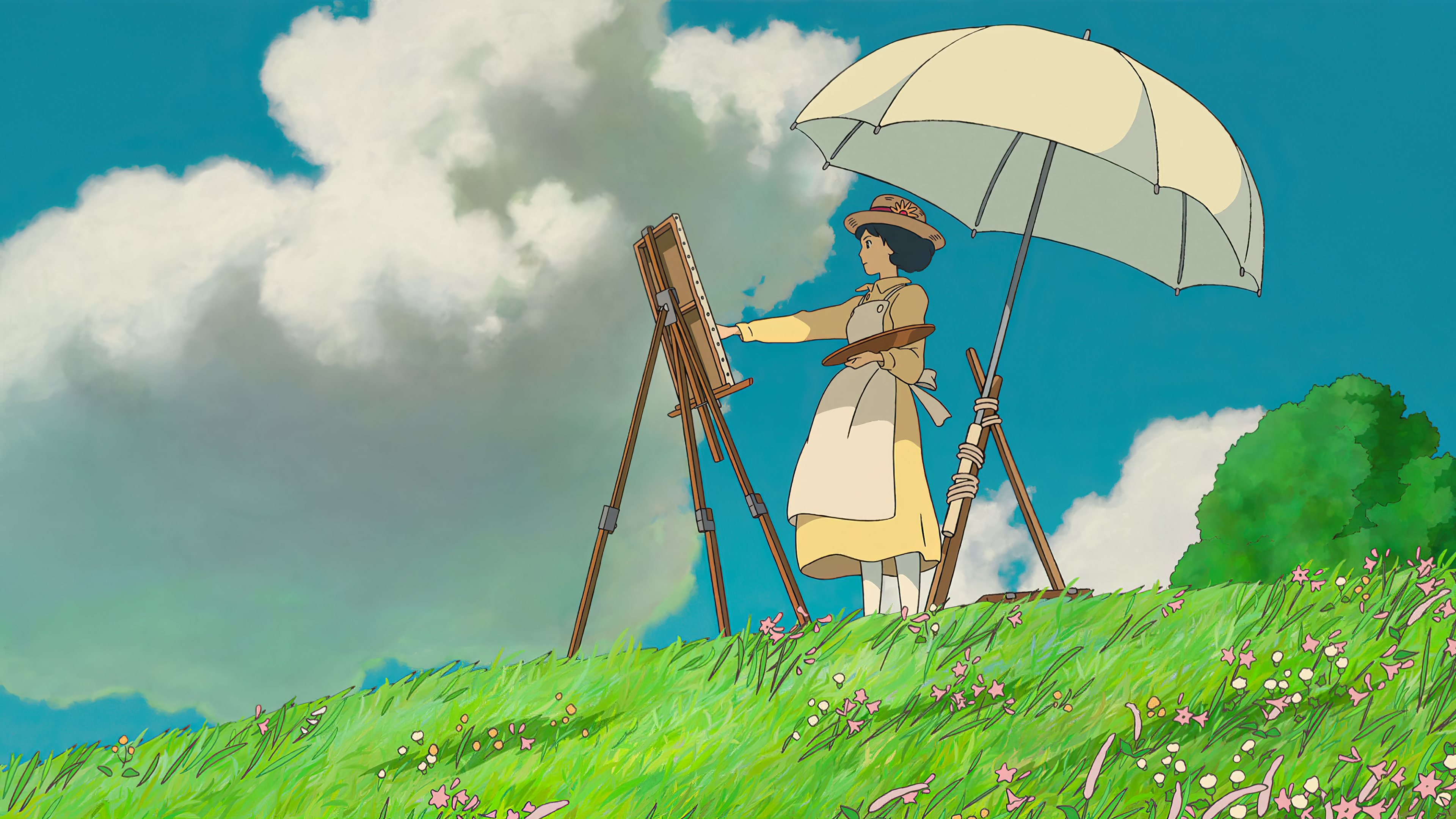 Studio Ghibli Nature Landscape The Wind Rises Colorful Anime Anime Girls Sky 3840x2160